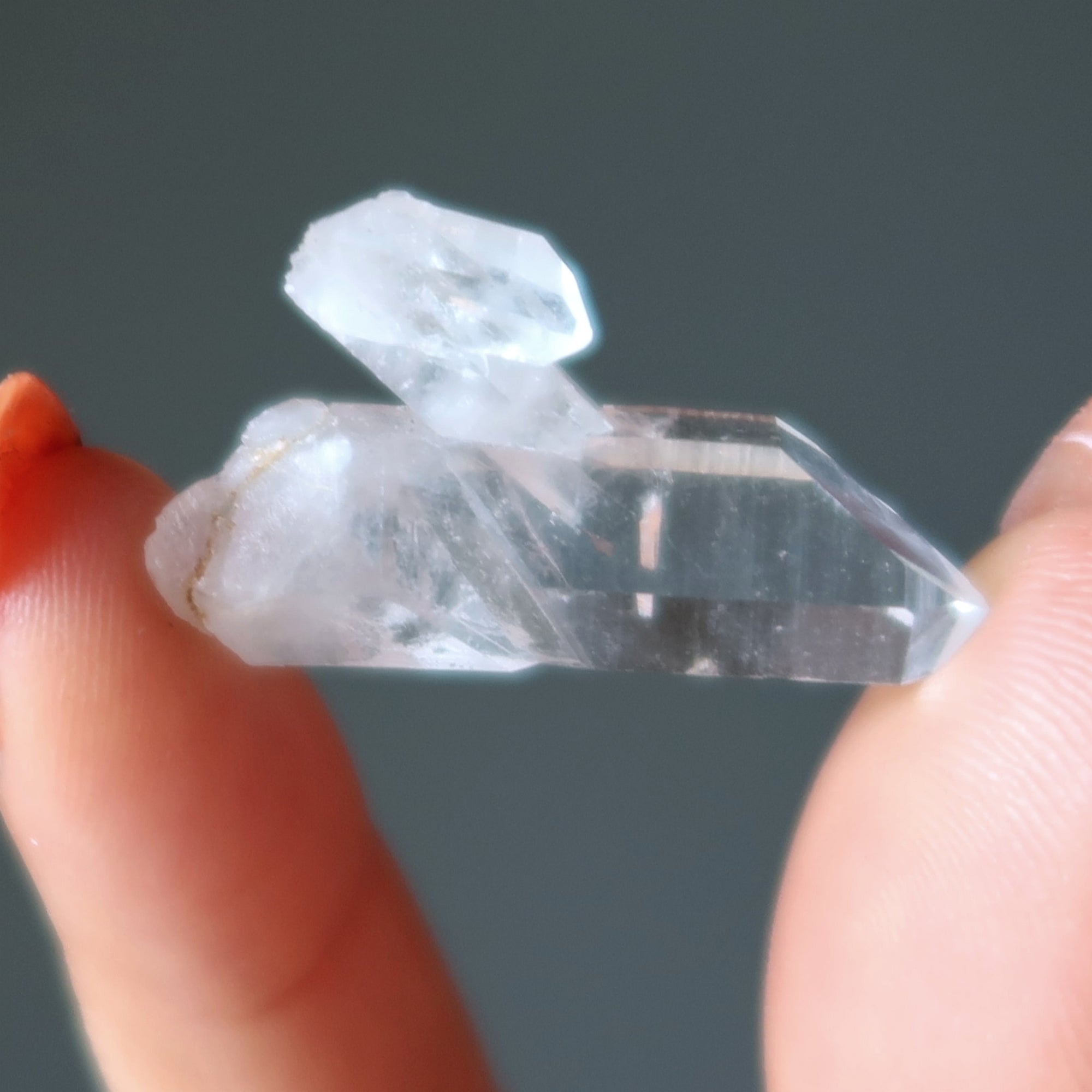 Clear Quartz Cluster Set of 5 Mini Mighty Master Healer Crystals