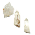 Clear Quartz Cluster Set of 3 Unique Natural Healing Crystals