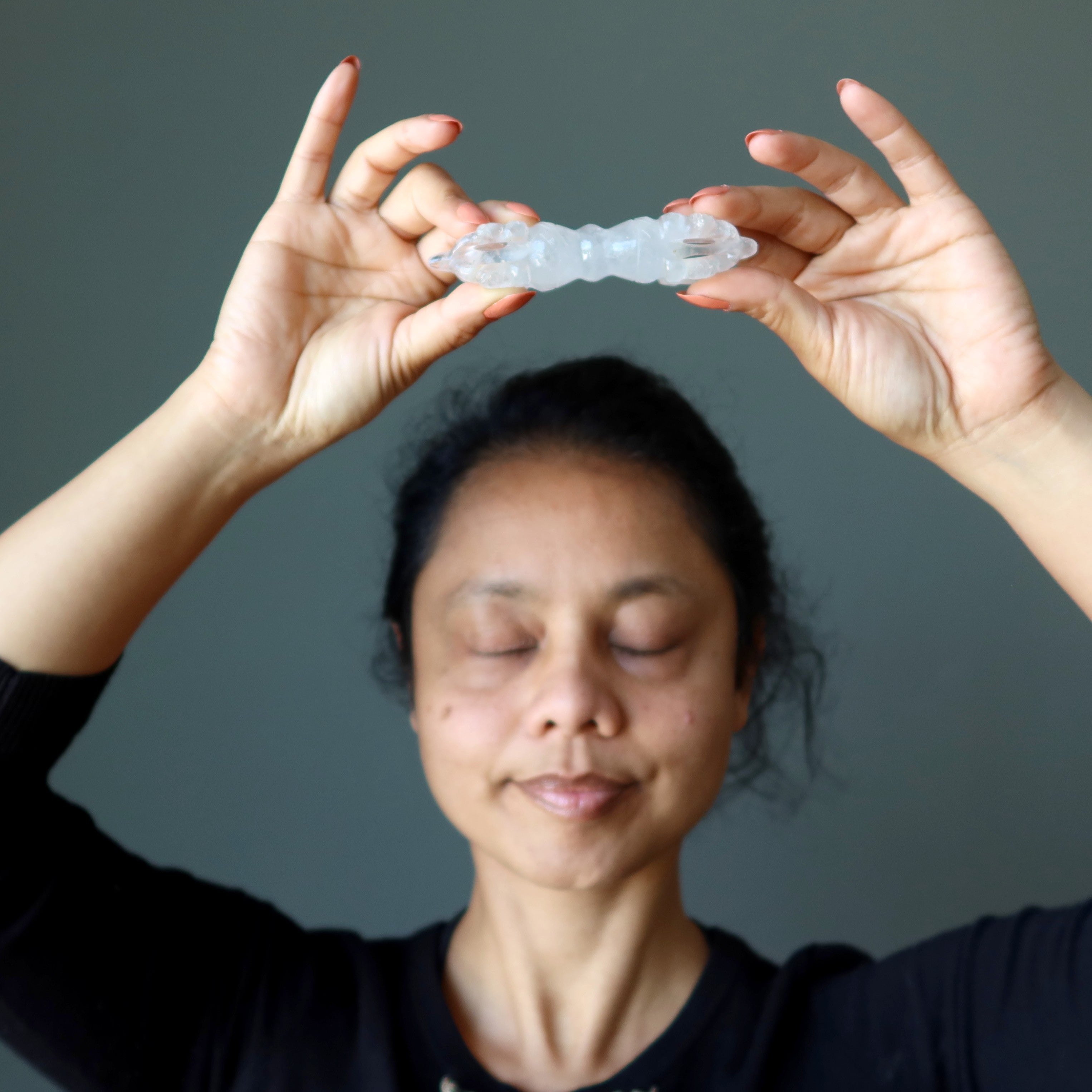 Cloud Quarz Dorje Zauberstab Buddhistische Aktionsweisheit Kristall