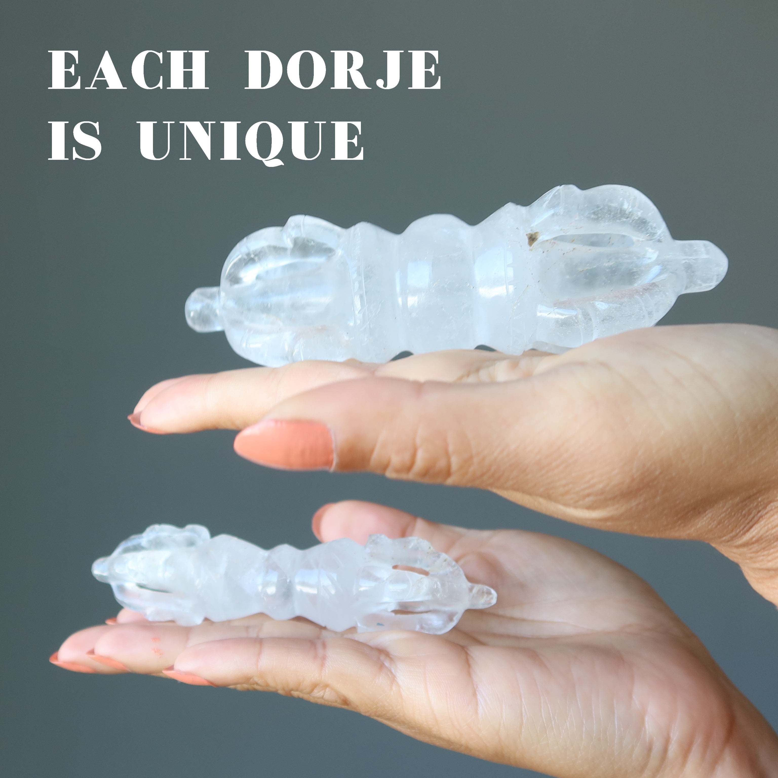 Cloud Quarz Dorje Zauberstab Buddhistische Aktionsweisheit Kristall