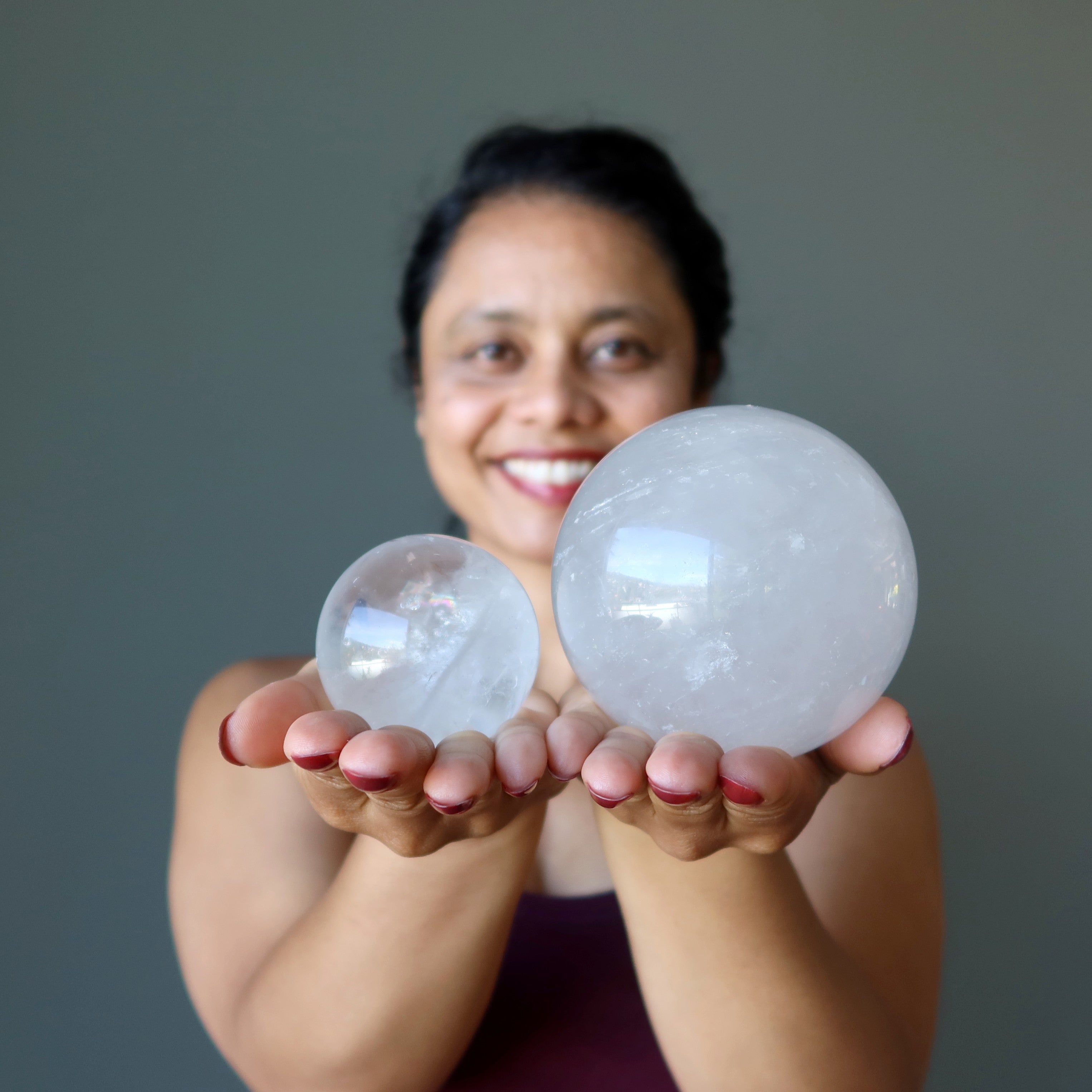 Cloud Quartz Sphere Gaze the Haze Crystal Ball