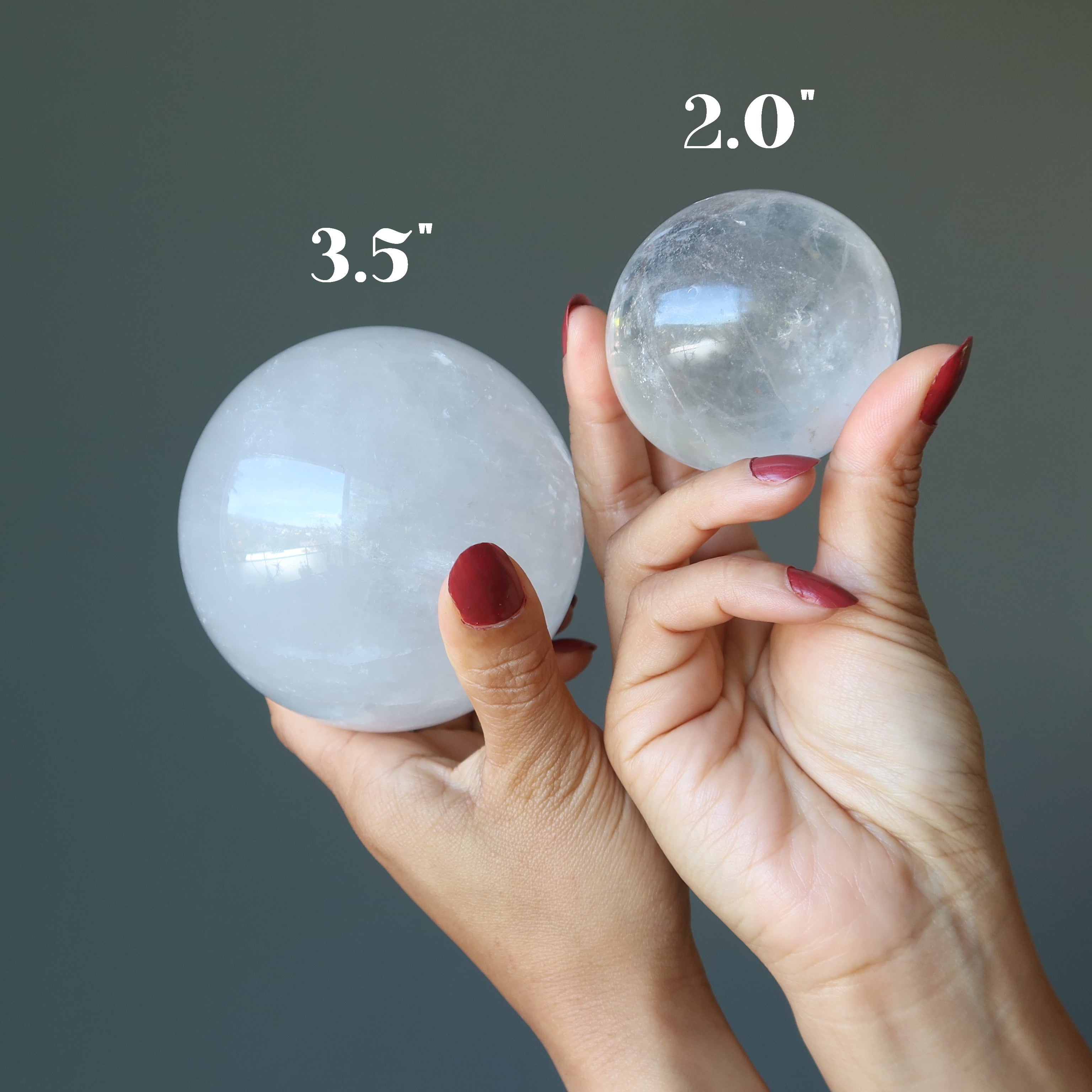 Cloud Quartz Sphere Gaze the Haze Crystal Ball