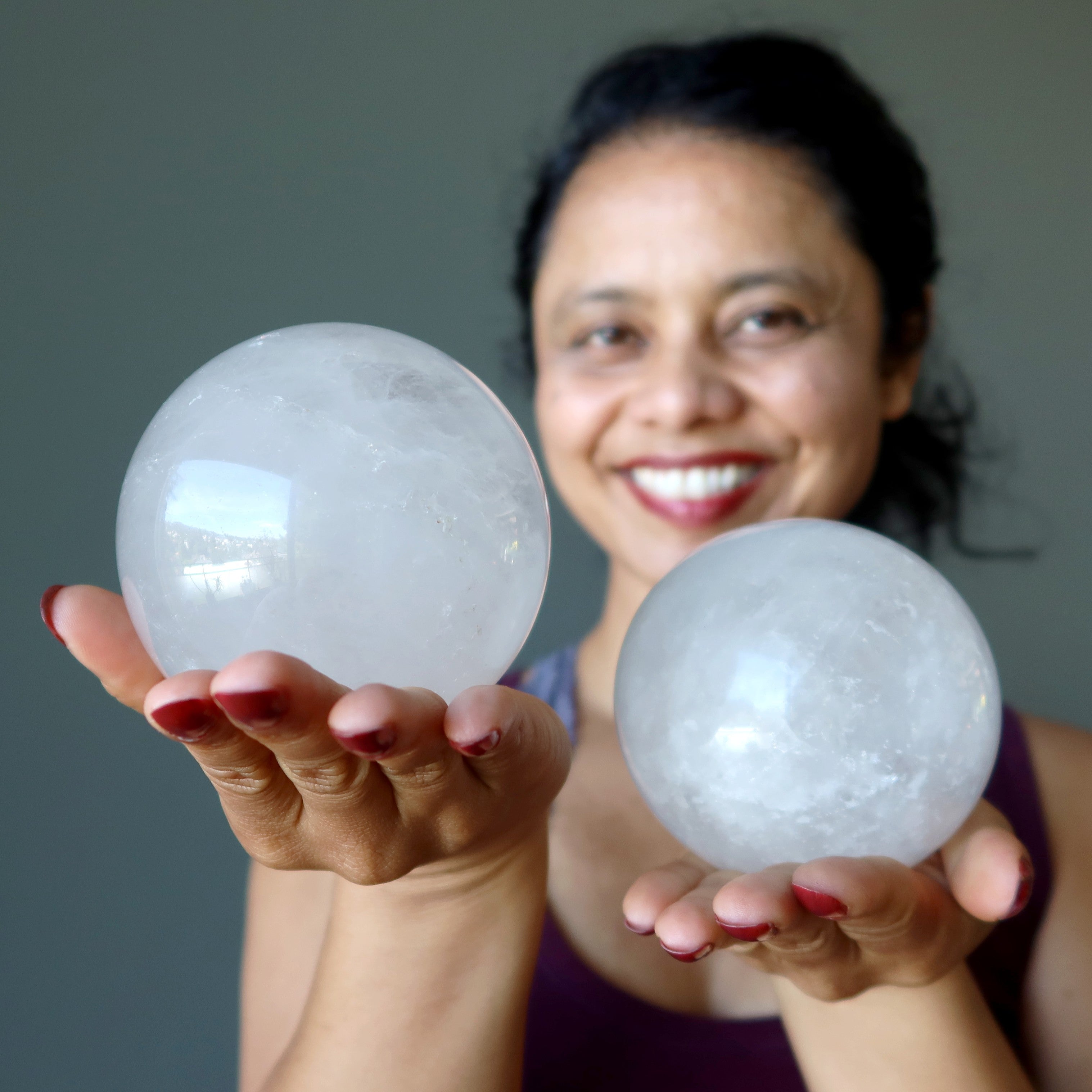 Cloud Quartz Sphere Gaze the Haze Crystal Ball
