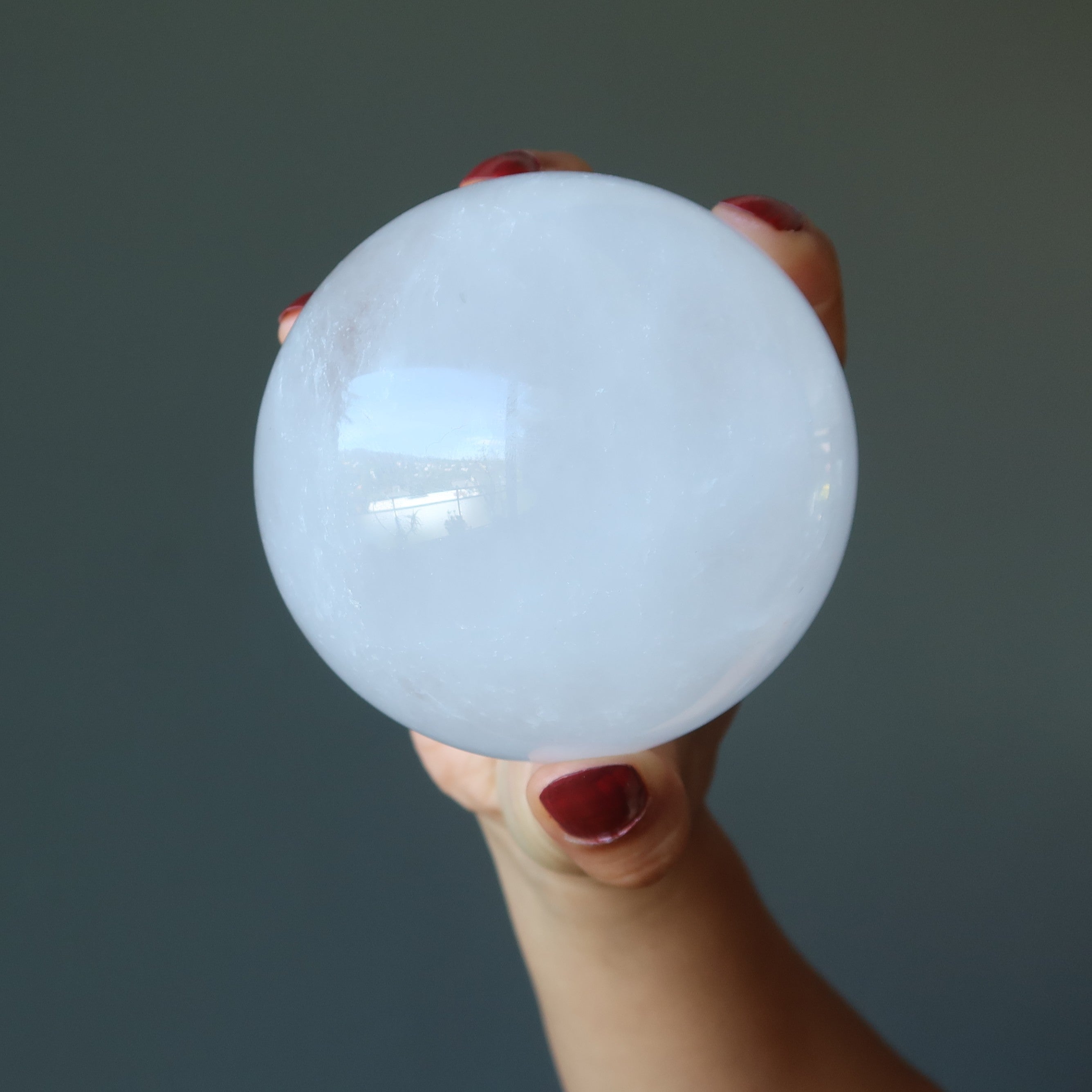 Cloud Quartz Sphere Gaze the Haze Crystal Ball
