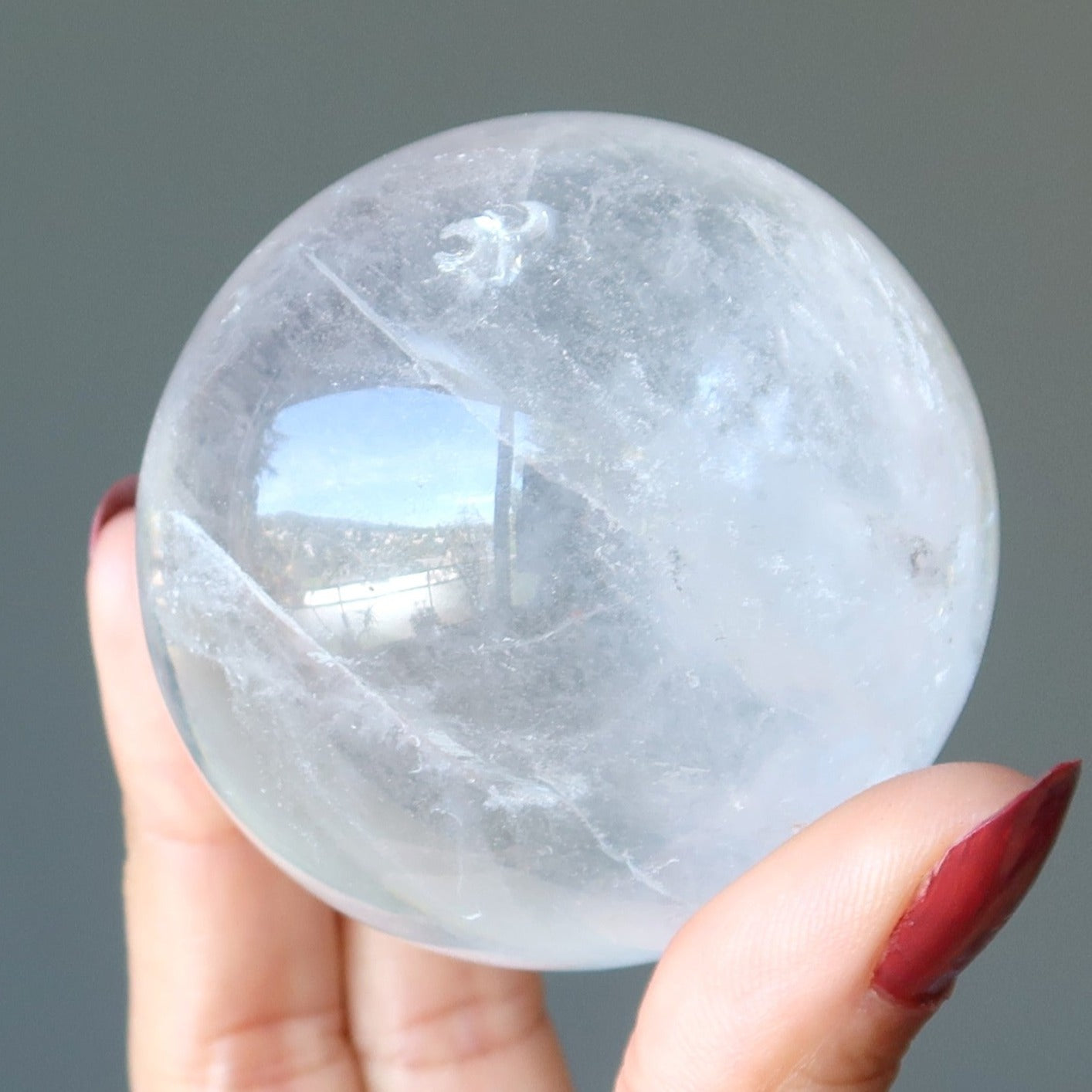 Cloud Quartz Sphere Gaze the Haze Crystal Ball