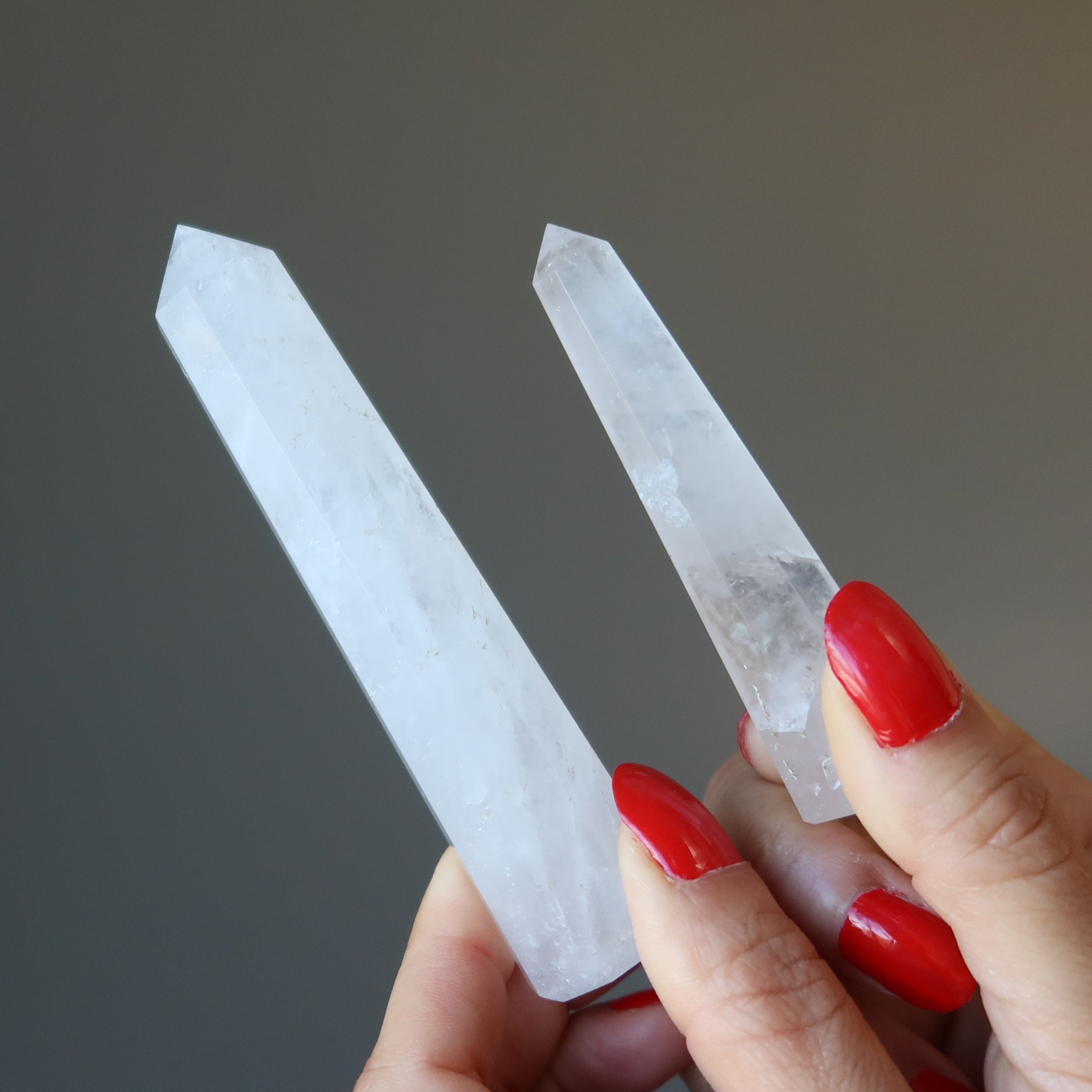 Cloud Quartz Tower Wand Crystal Vibrations