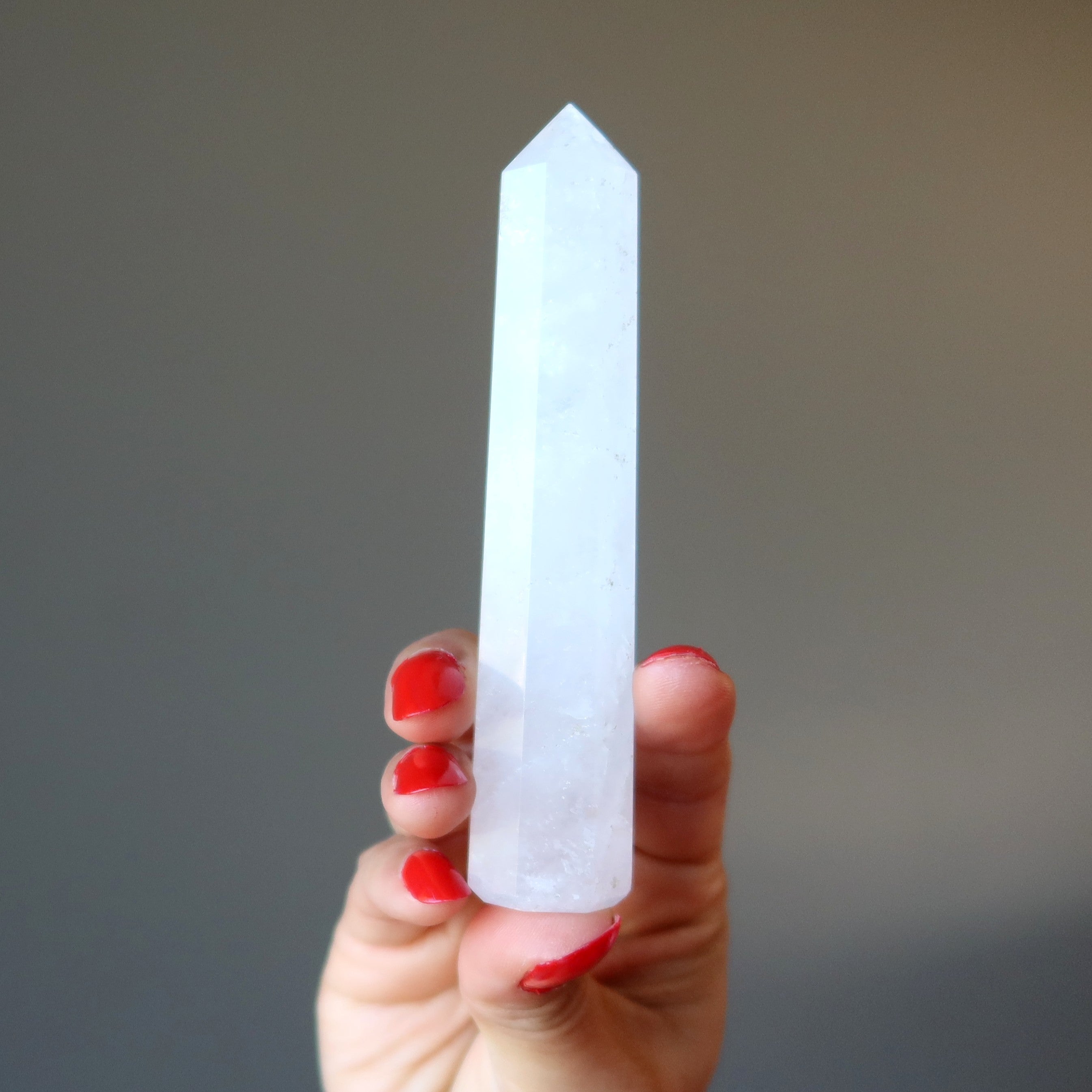 Cloud Quartz Tower Wand Crystal Vibrations
