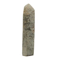 Pointe de Baguette Tour en Quartz Lodolite Inclusion Nuageuse