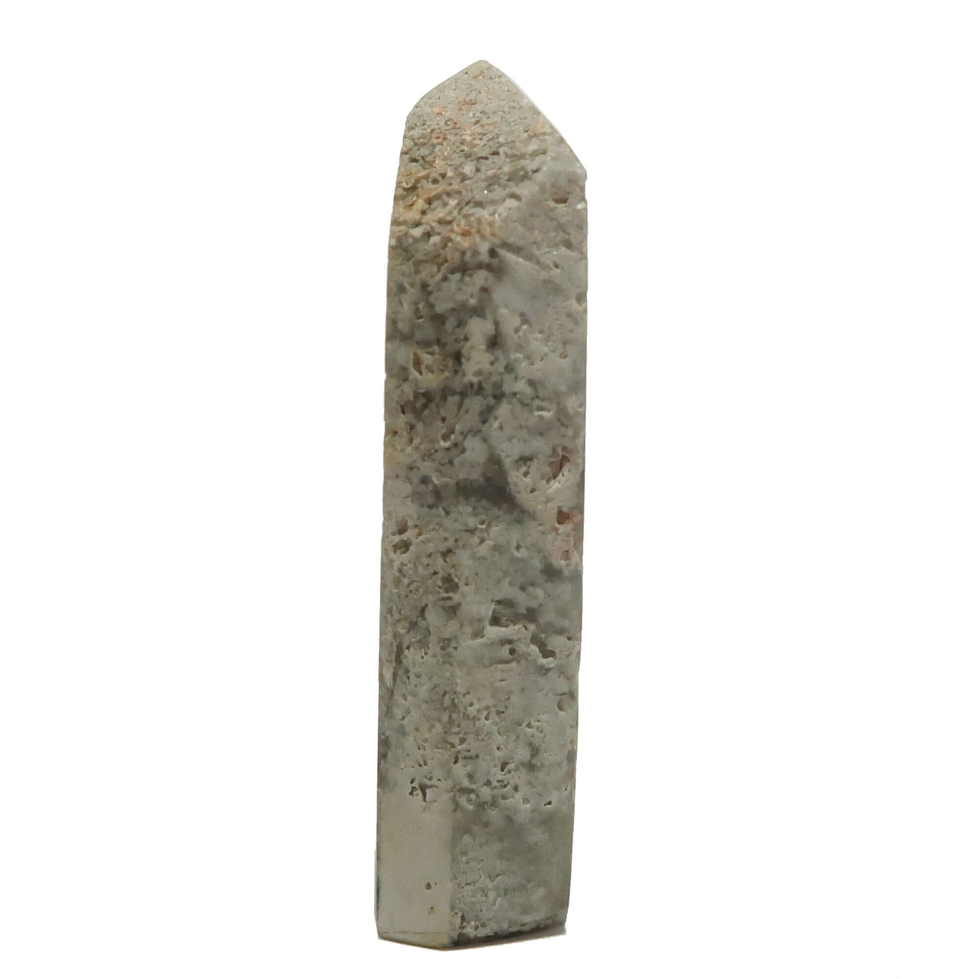 Pointe de Baguette Tour en Quartz Lodolite Inclusion Nuageuse