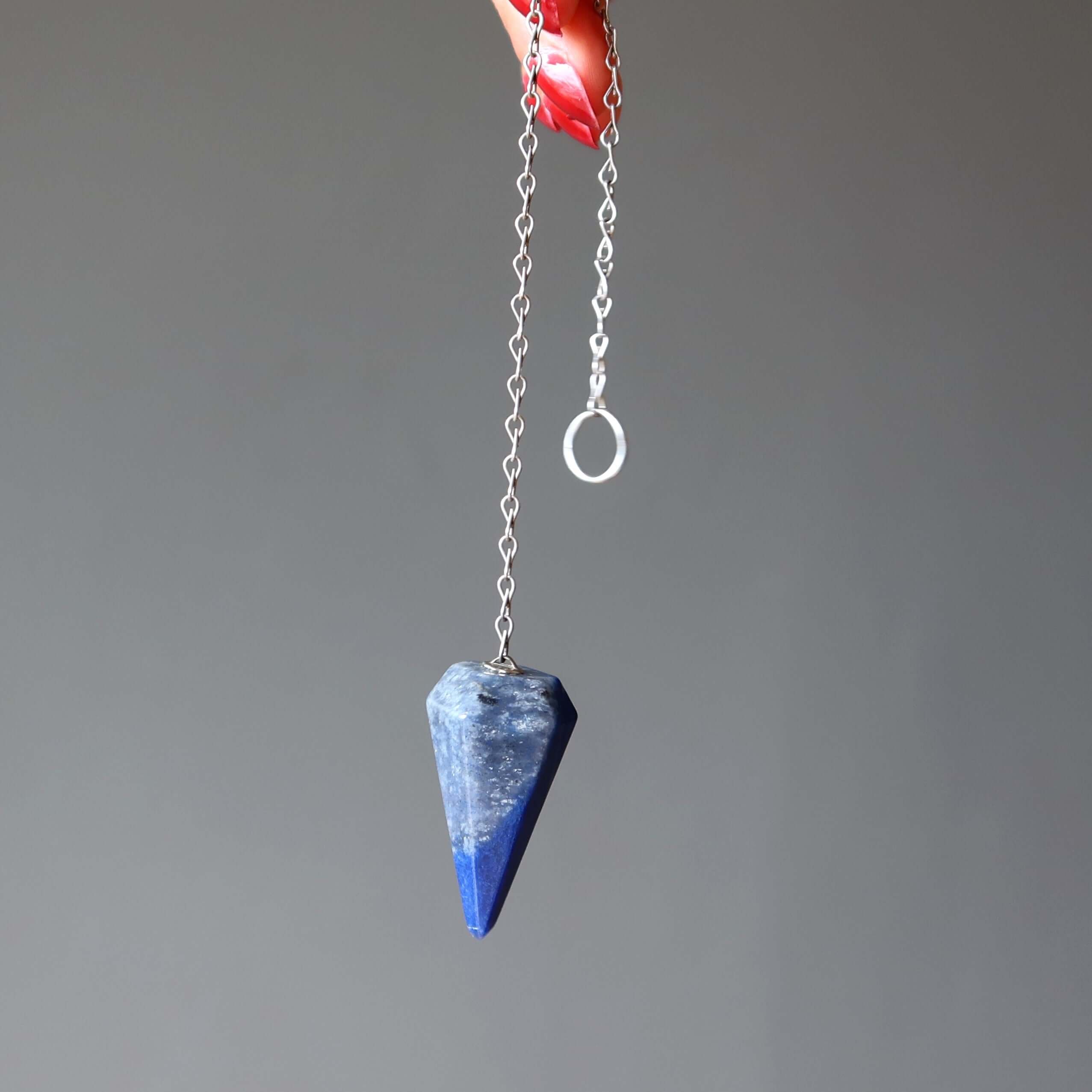 Blue Quartz Pendulum Prophet's Third Eye Stone