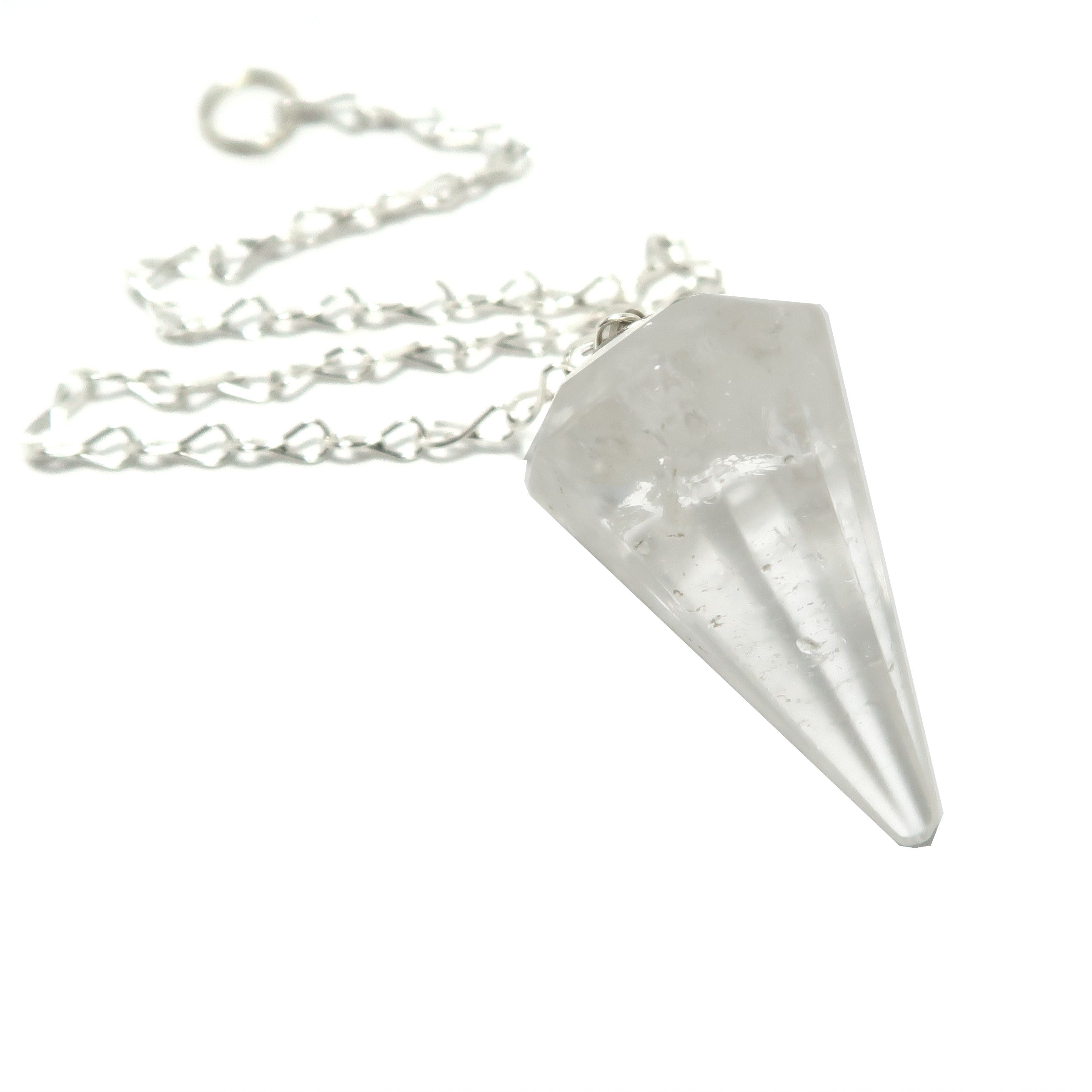 Pendule en Cristal de Roche pour la Divination Spirituelle