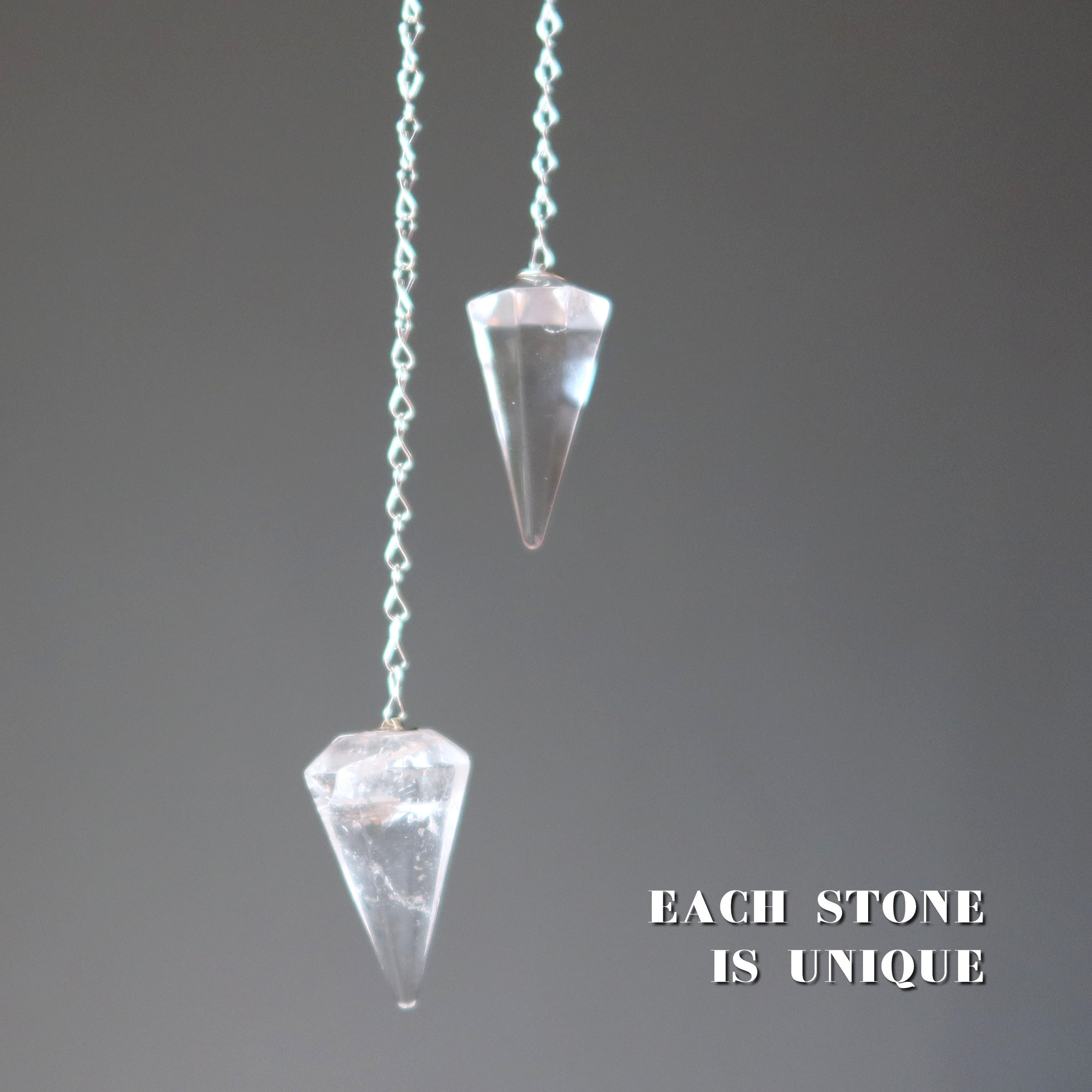 Pendule en Cristal de Roche pour la Divination Spirituelle
