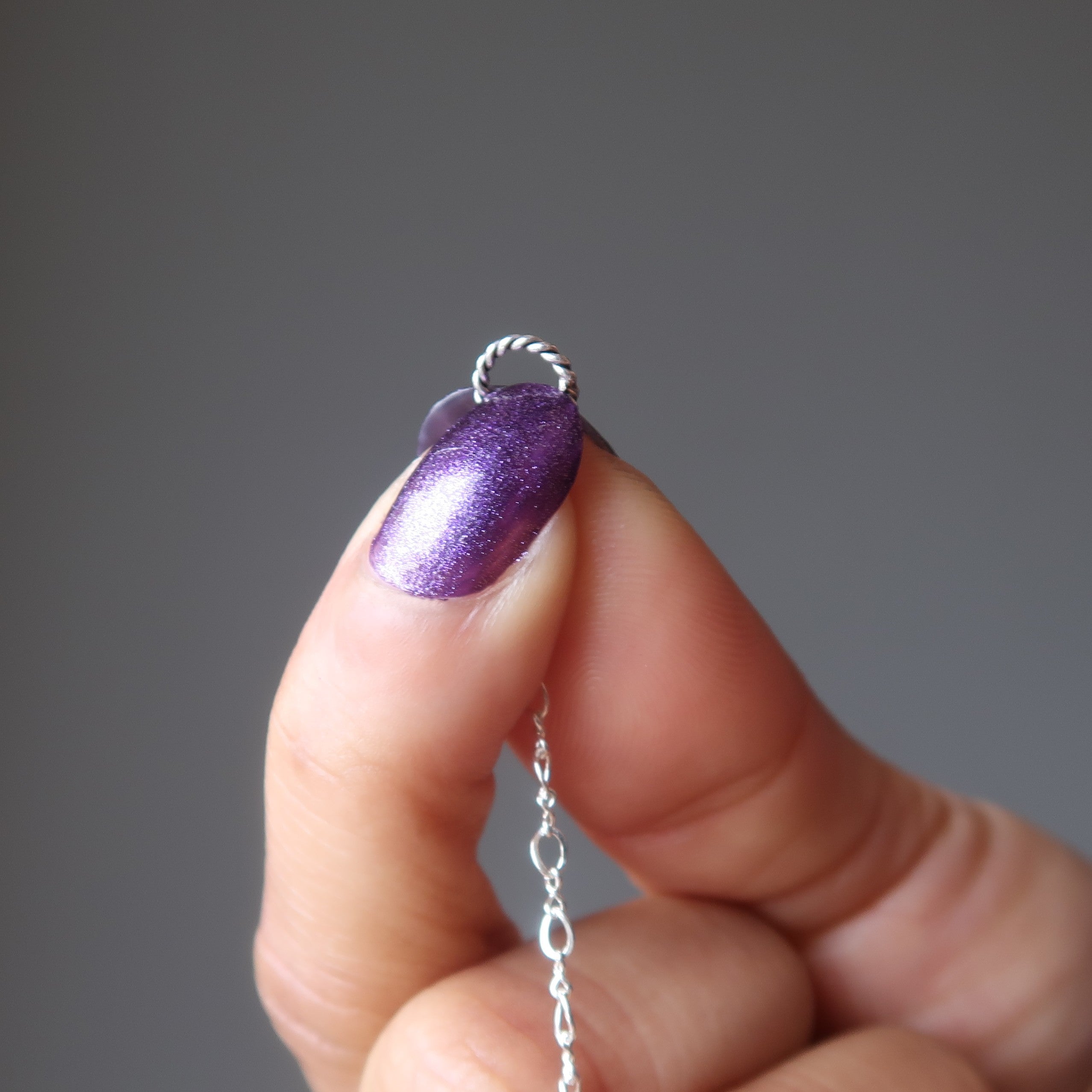 Clear Quartz Pendulum Crystal Sterling Silver