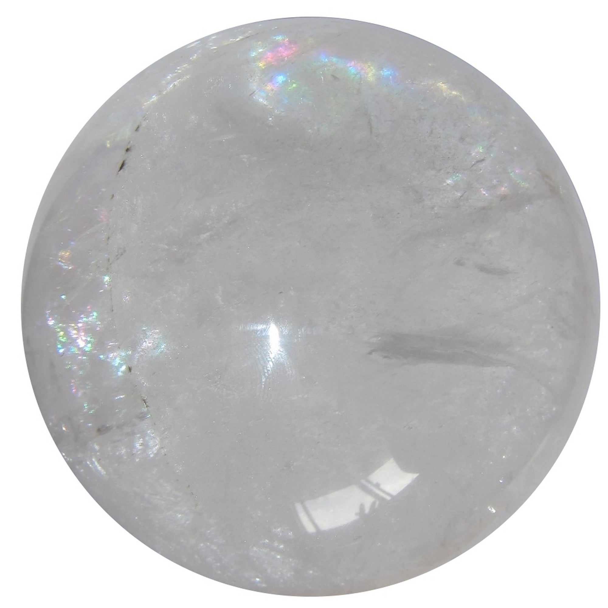 Clear Quartz Sphere Fantastic Rainbow Gazing Crystal Ball