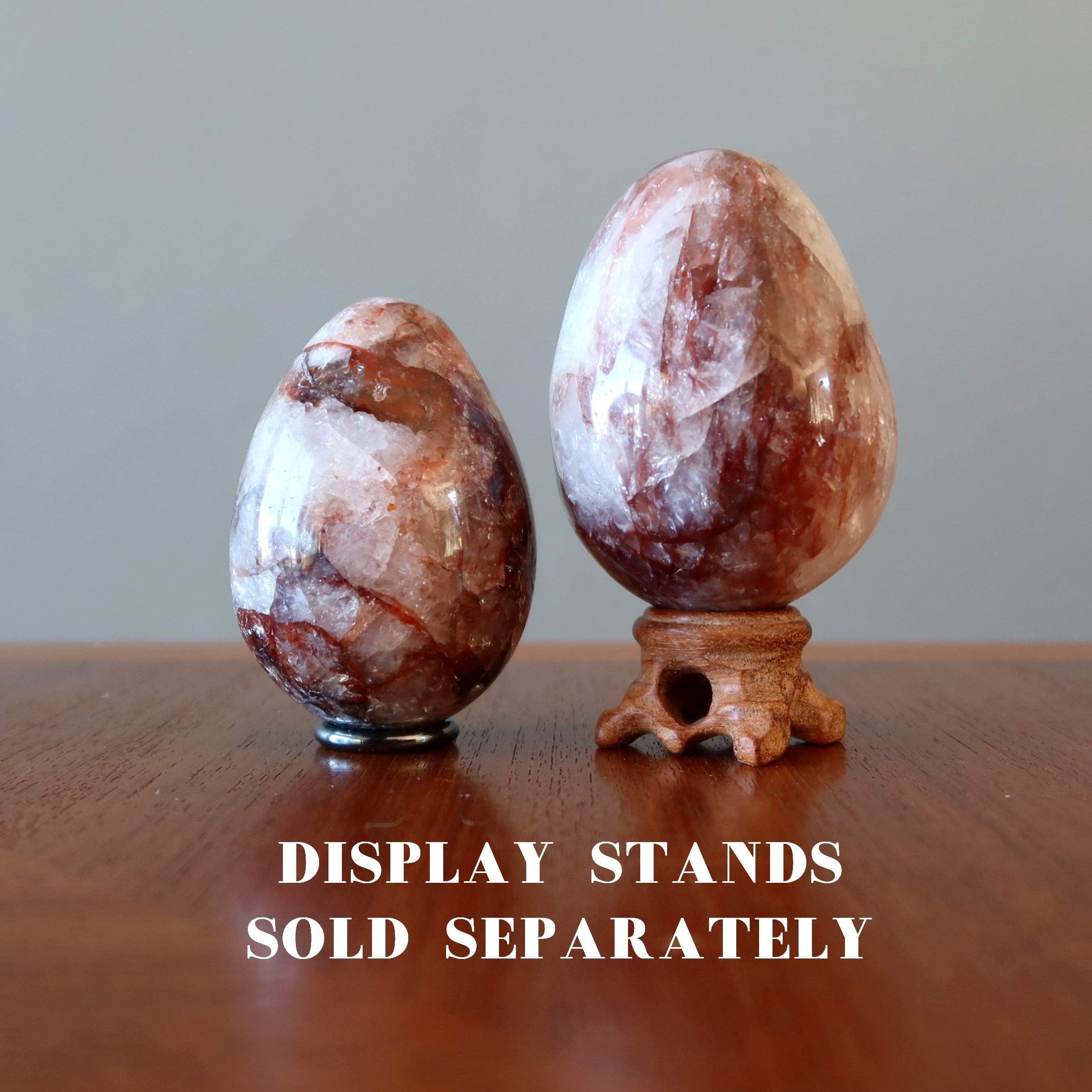Red Fire Quartz Egg Hot Sun Manifestation Energy Crystal