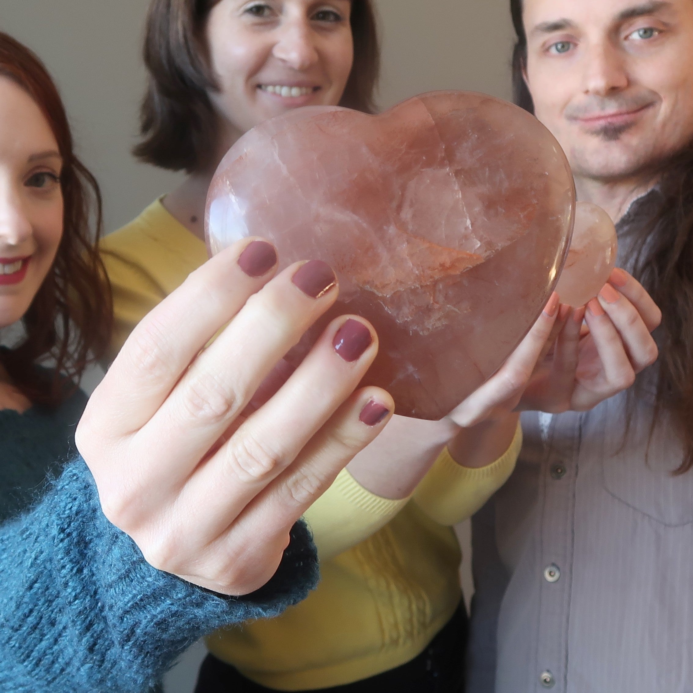 Red Fire Quartz Heart Burning Hot Love