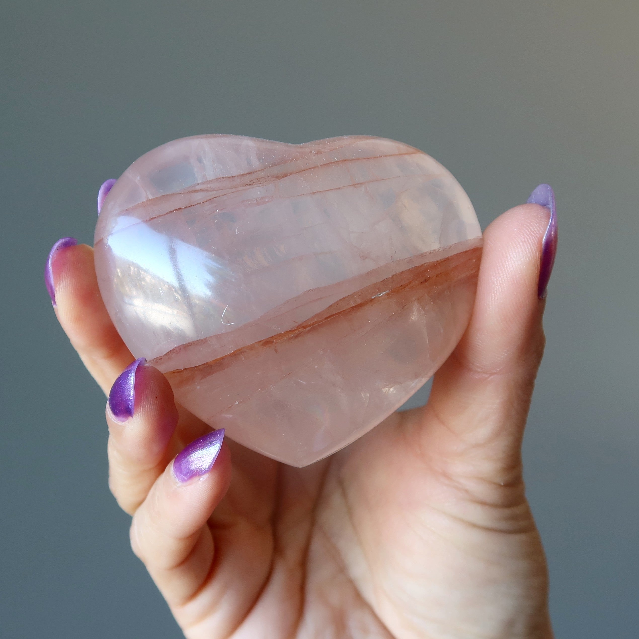 Red Fire Quartz Heart Burning Hot Love