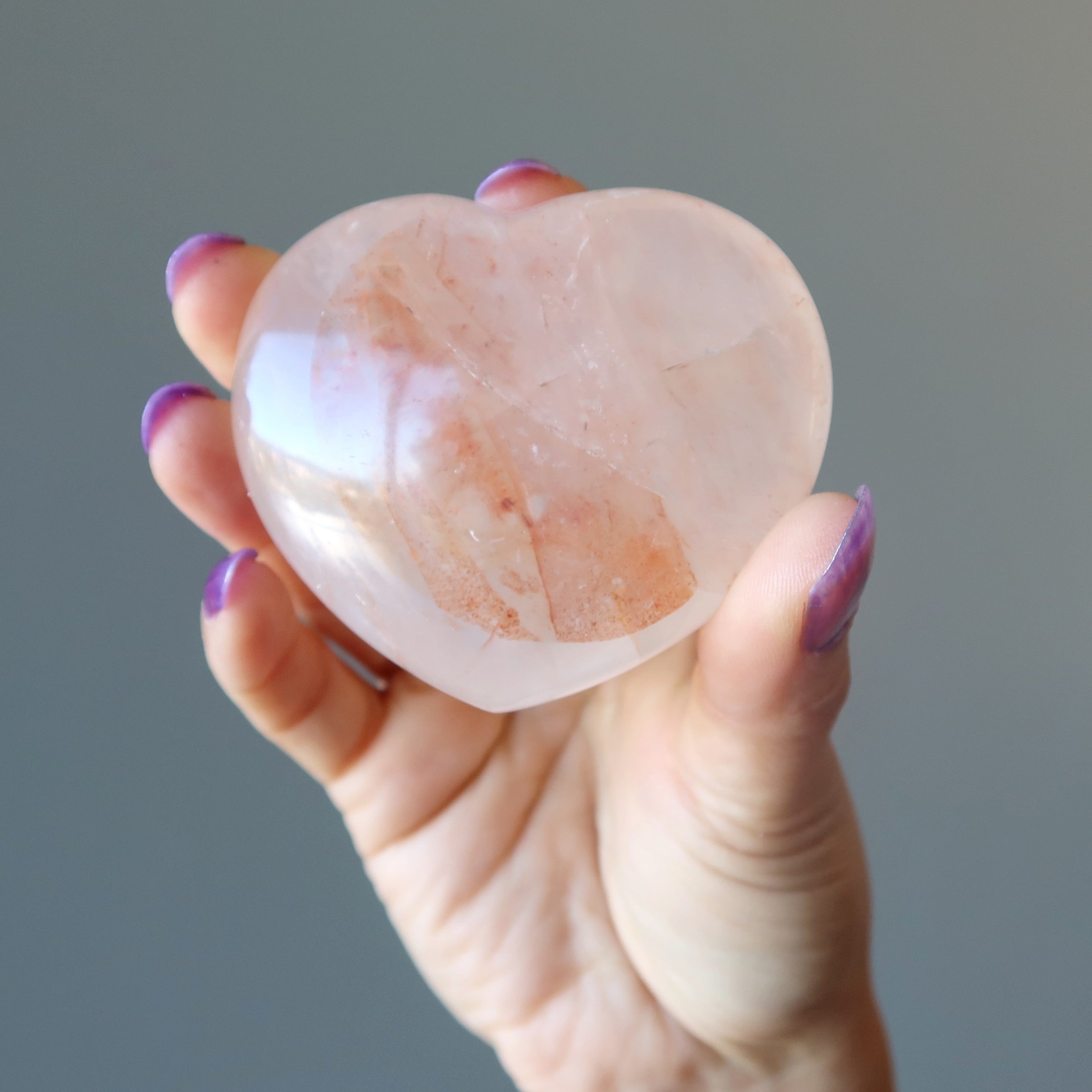 Red Fire Quartz Heart Burning Hot Love