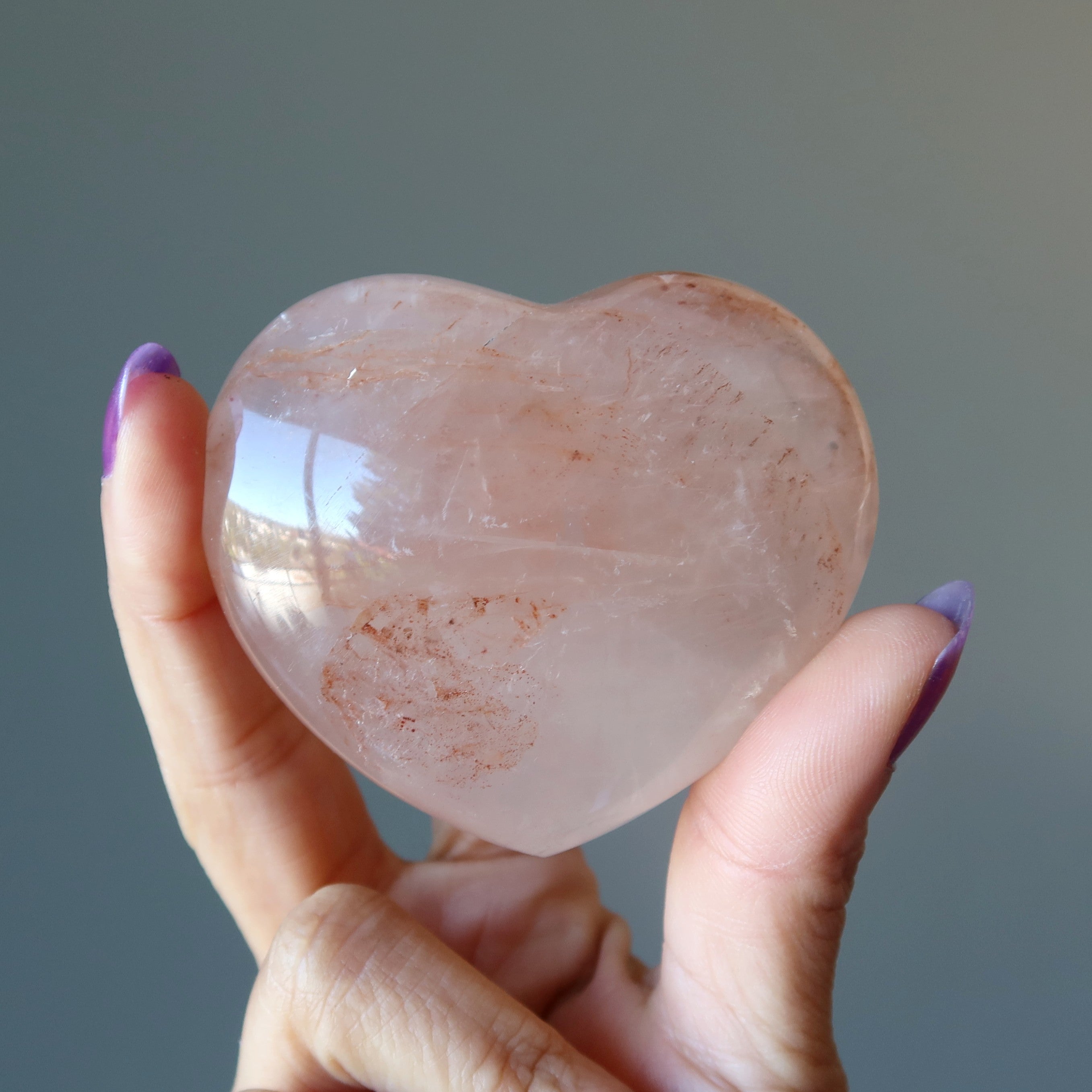 Red Fire Quartz Heart Burning Hot Love