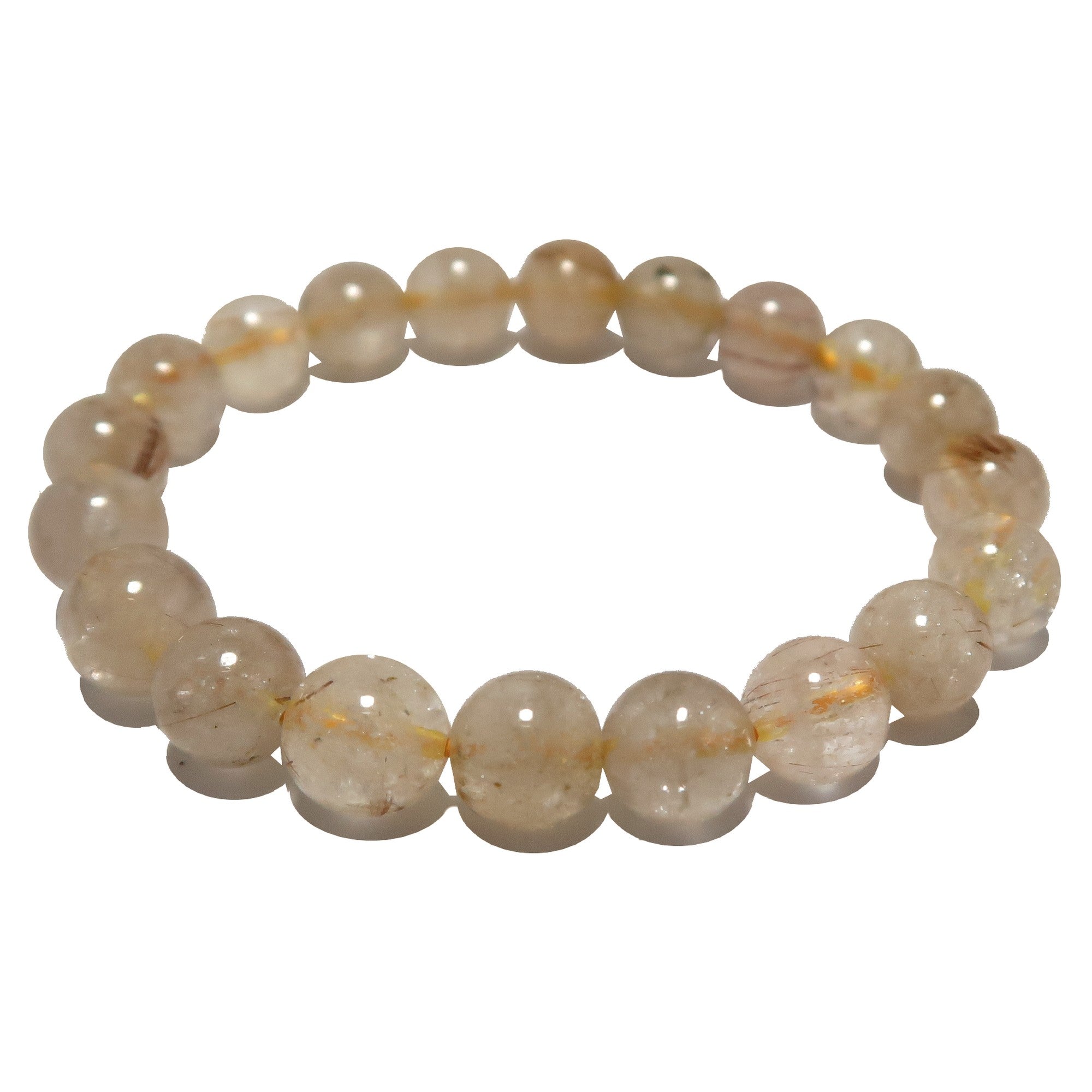 Rutilated Quartz Bracelet Gold Divinity Crystal