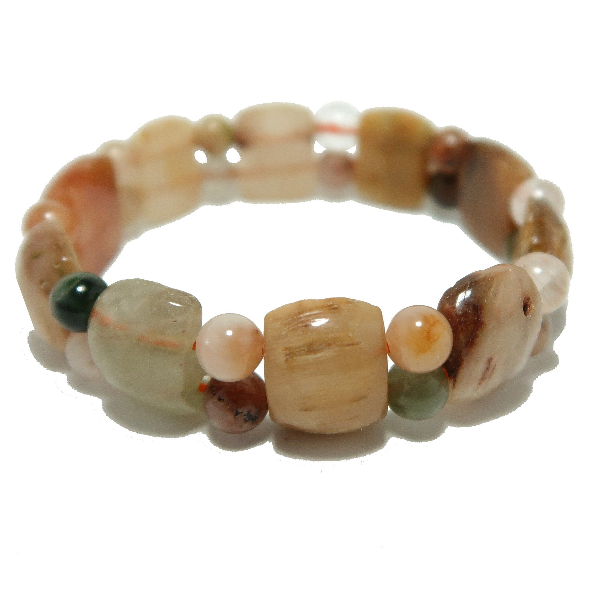 Bracelet en Quartz Rutile Couleurs de la pierre précieuse d'Acacia