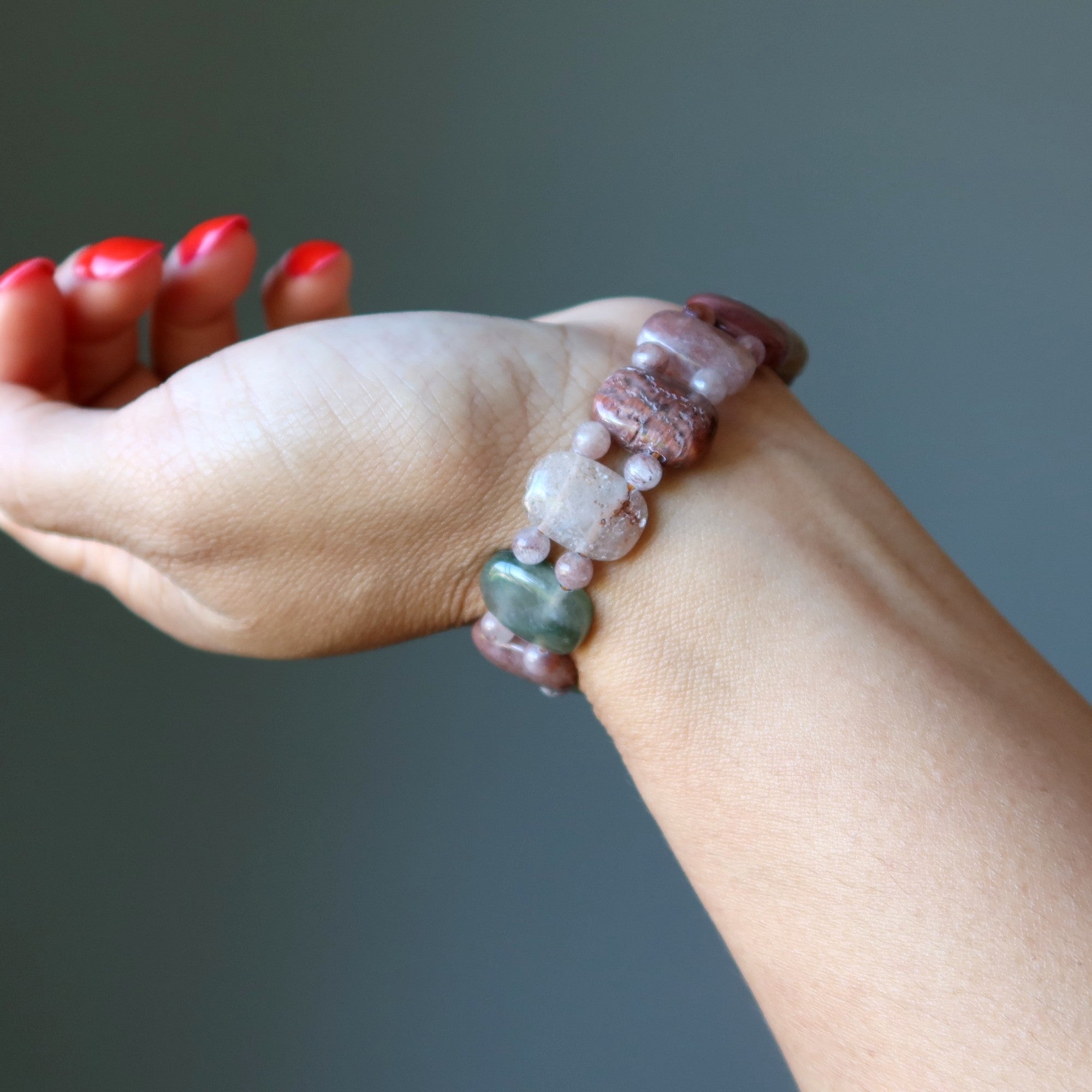 Bracelet en Quartz Rutile Couleurs de la pierre précieuse d'Acacia