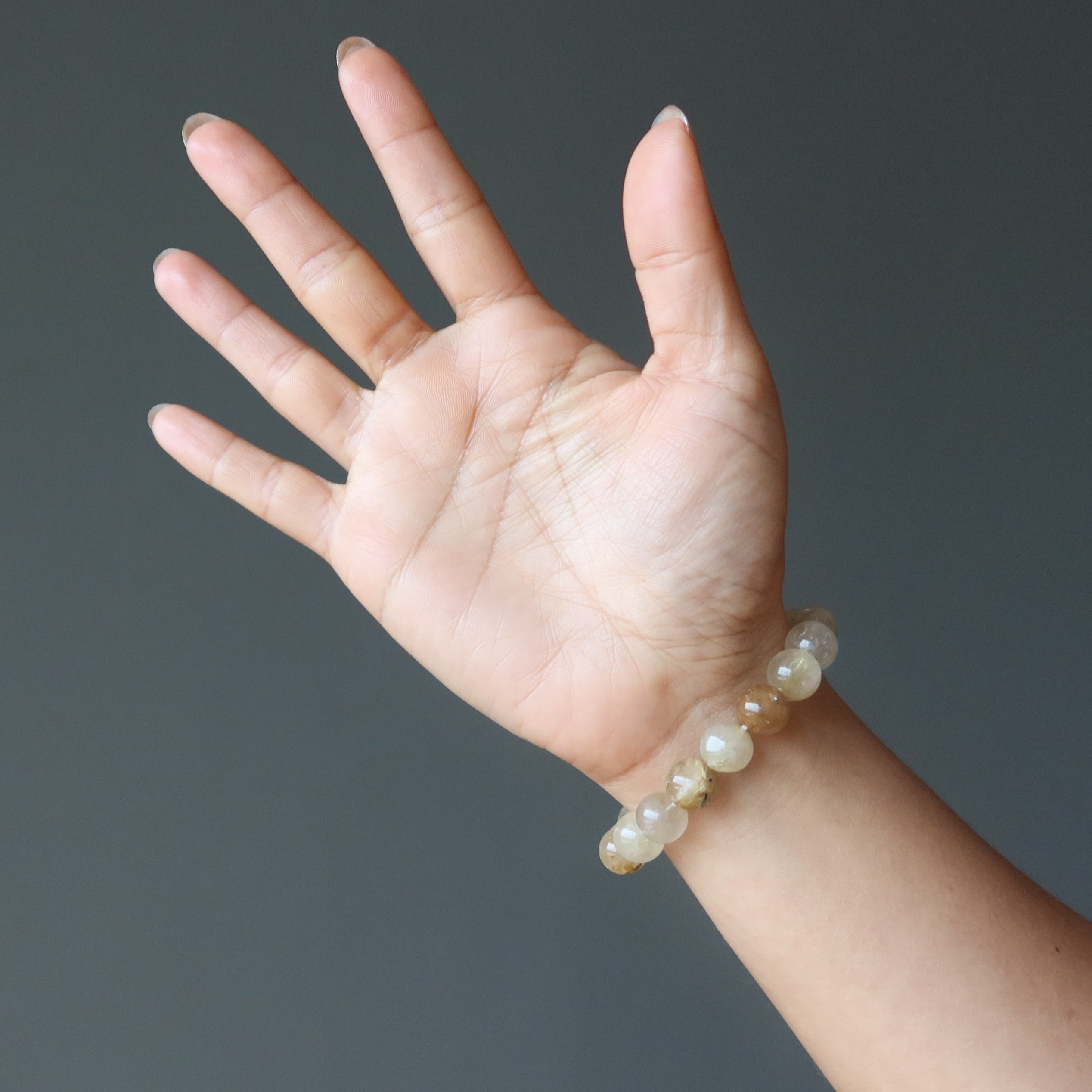 Rutilated Quartz Bracelet Gold Divinity Crystal