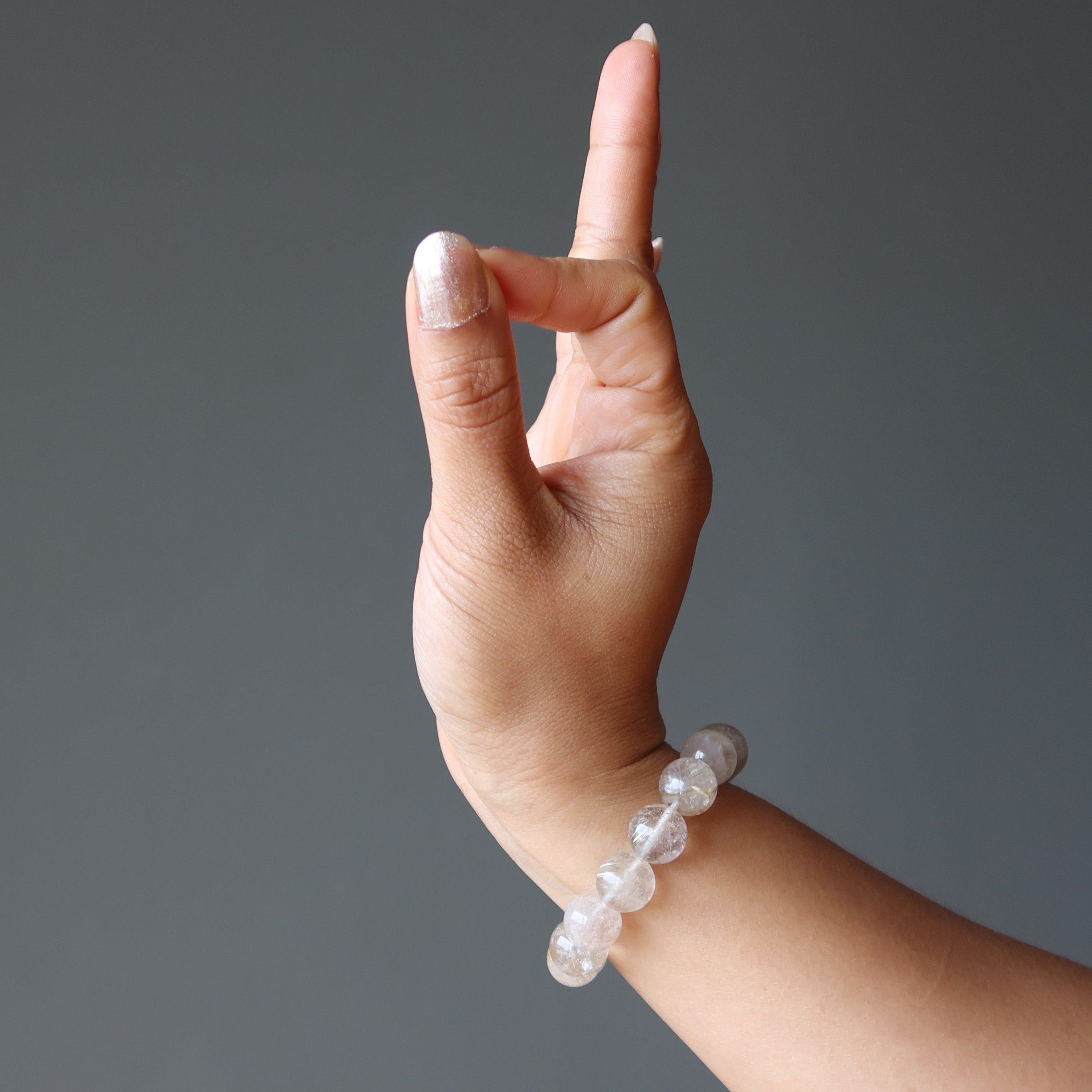 Rutilated Quartz Bracelet Gold Divinity Crystal