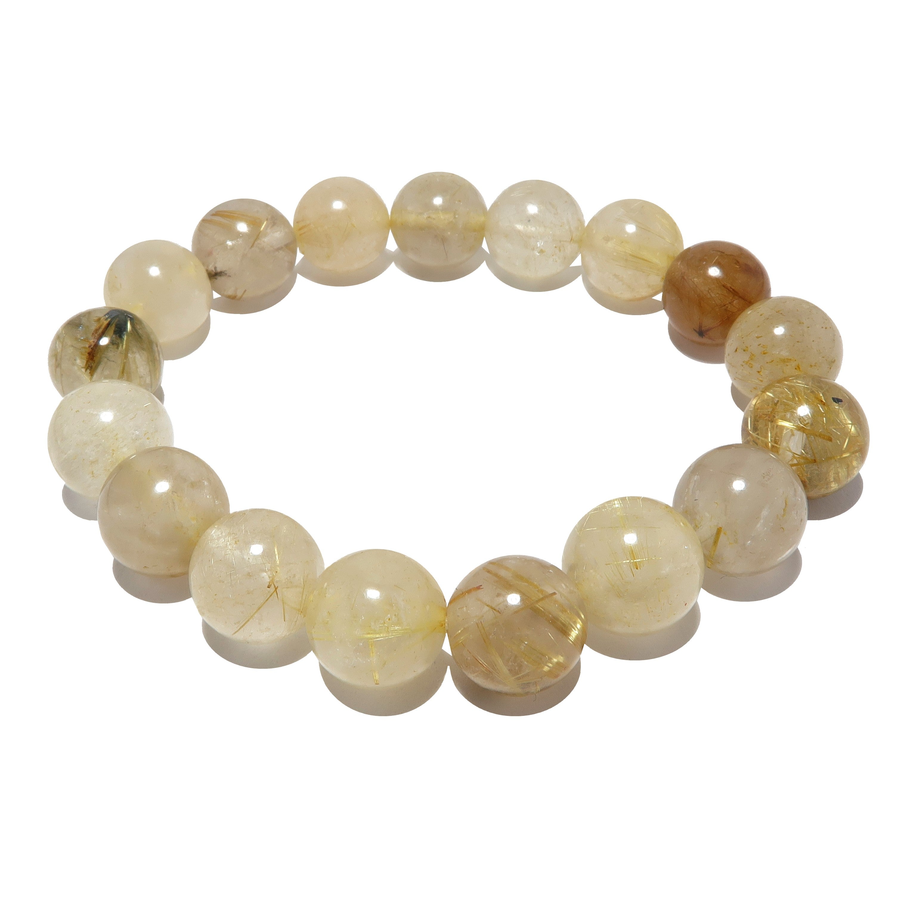 Rutilquarz-Armband Gold Divinity Kristall
