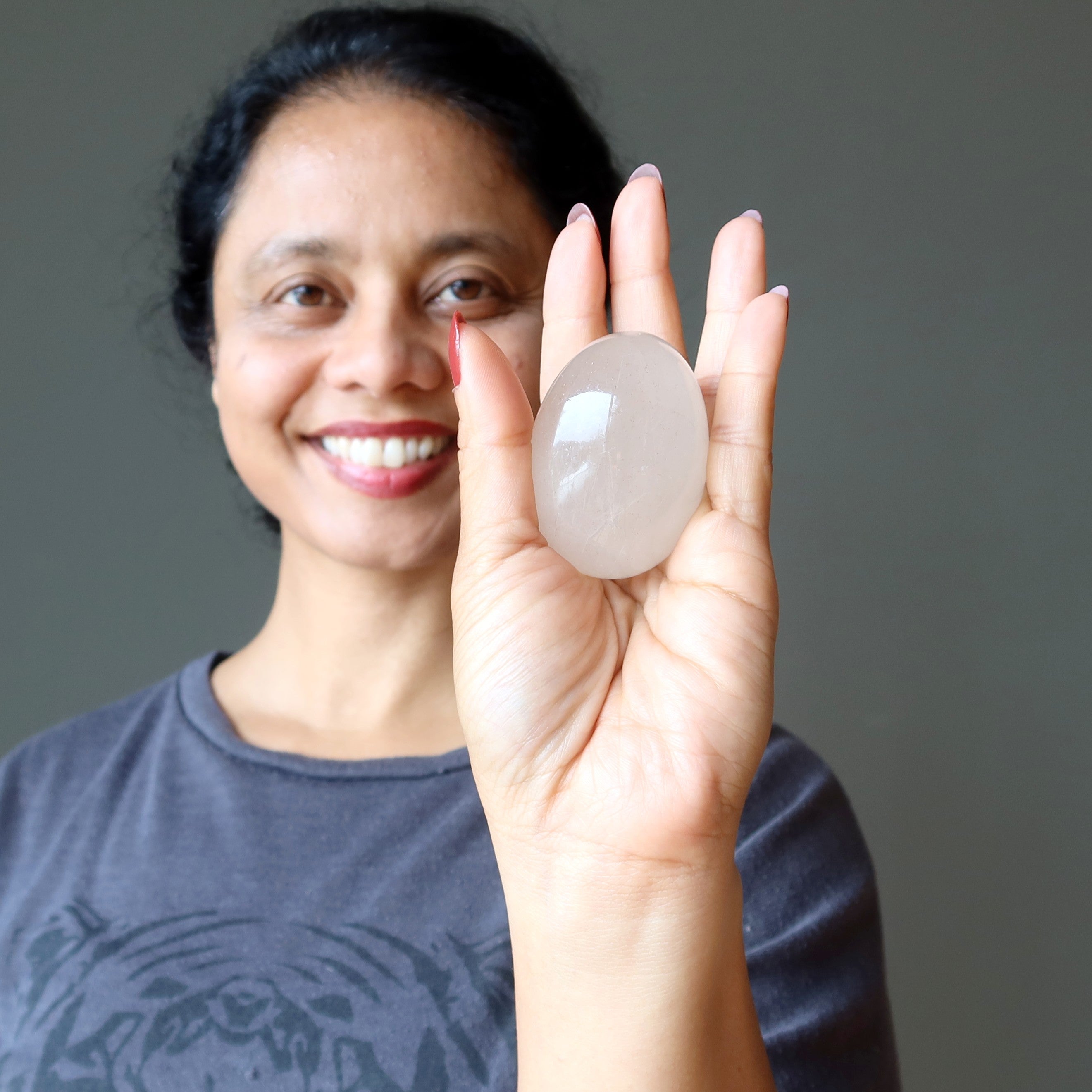 Rutilated Quartz Egg White Divine Light Spiritual Crystal