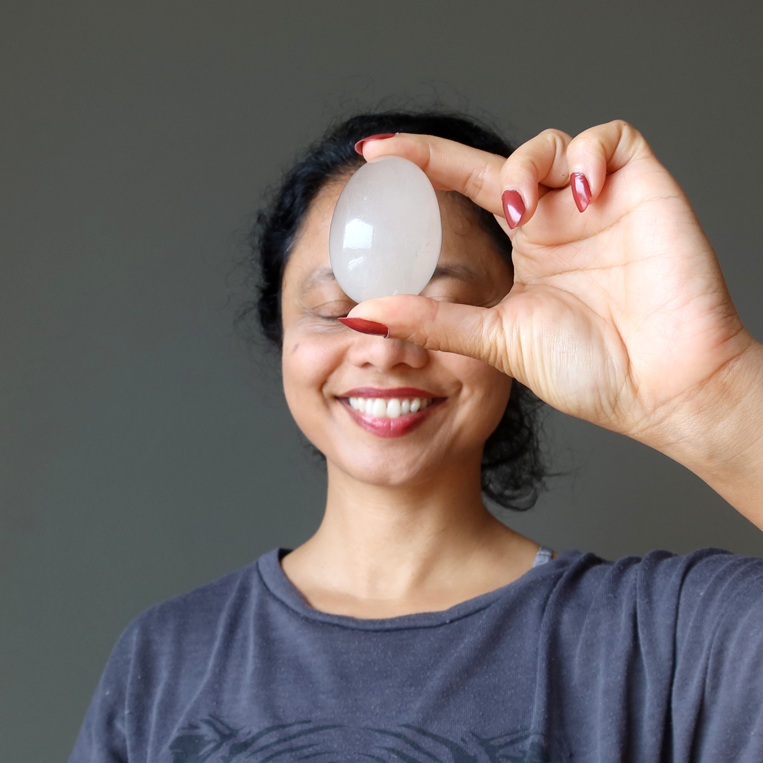 Rutilated Quartz Egg White Divine Light Spiritual Crystal