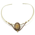 Rutilated Quartz Necklace Golden Empress Choker
