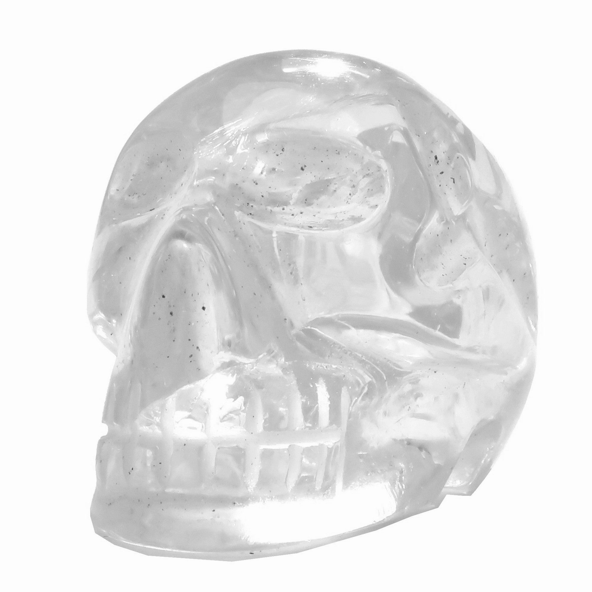 Crâne en quartz clair Secrets Grand au-delà Cristal