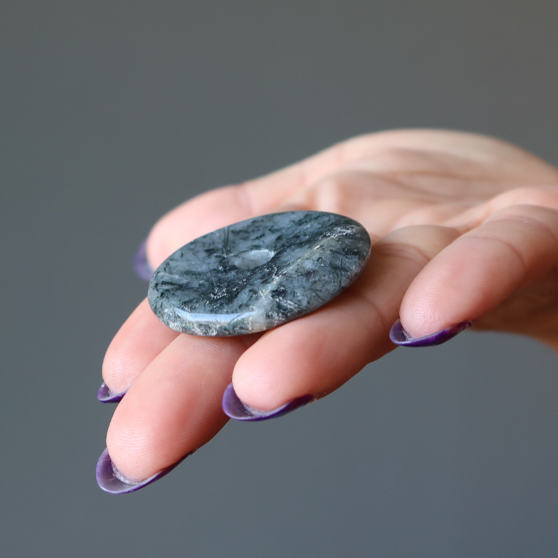 Quartz Tourmaline Gemstone Donut Amulet
