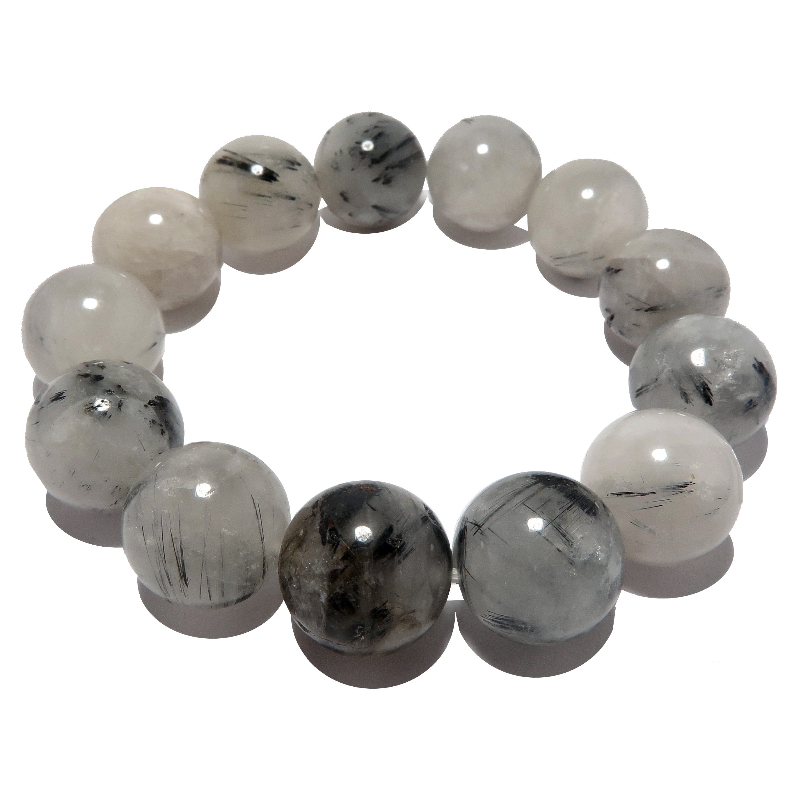 Quarz-Turmalin-Armband Yin Yang Universum