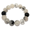 Quarz-Turmalin-Armband Yin Yang Universum