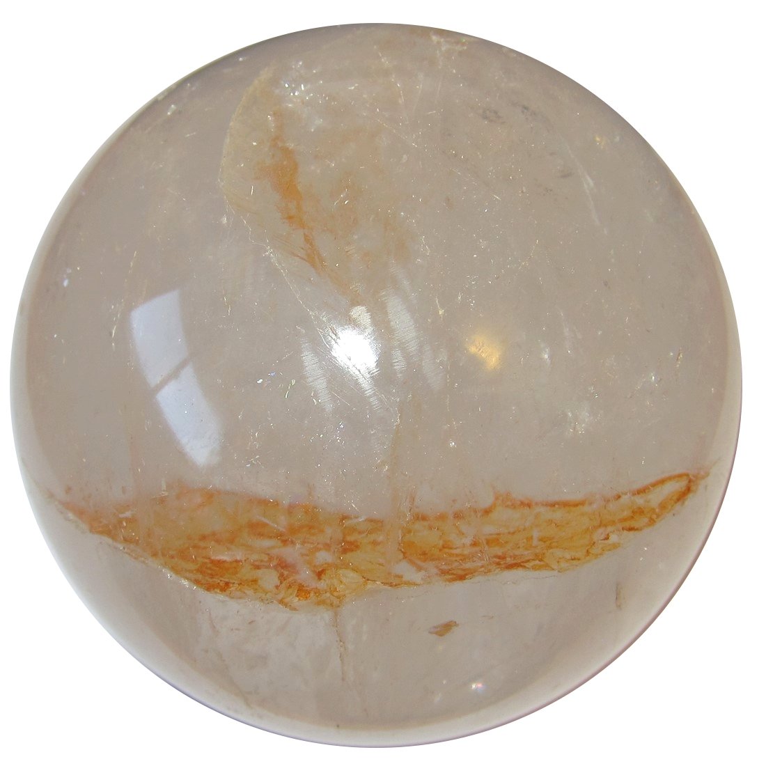 Iron Quartz Sphere Flame Master Crystal Ball