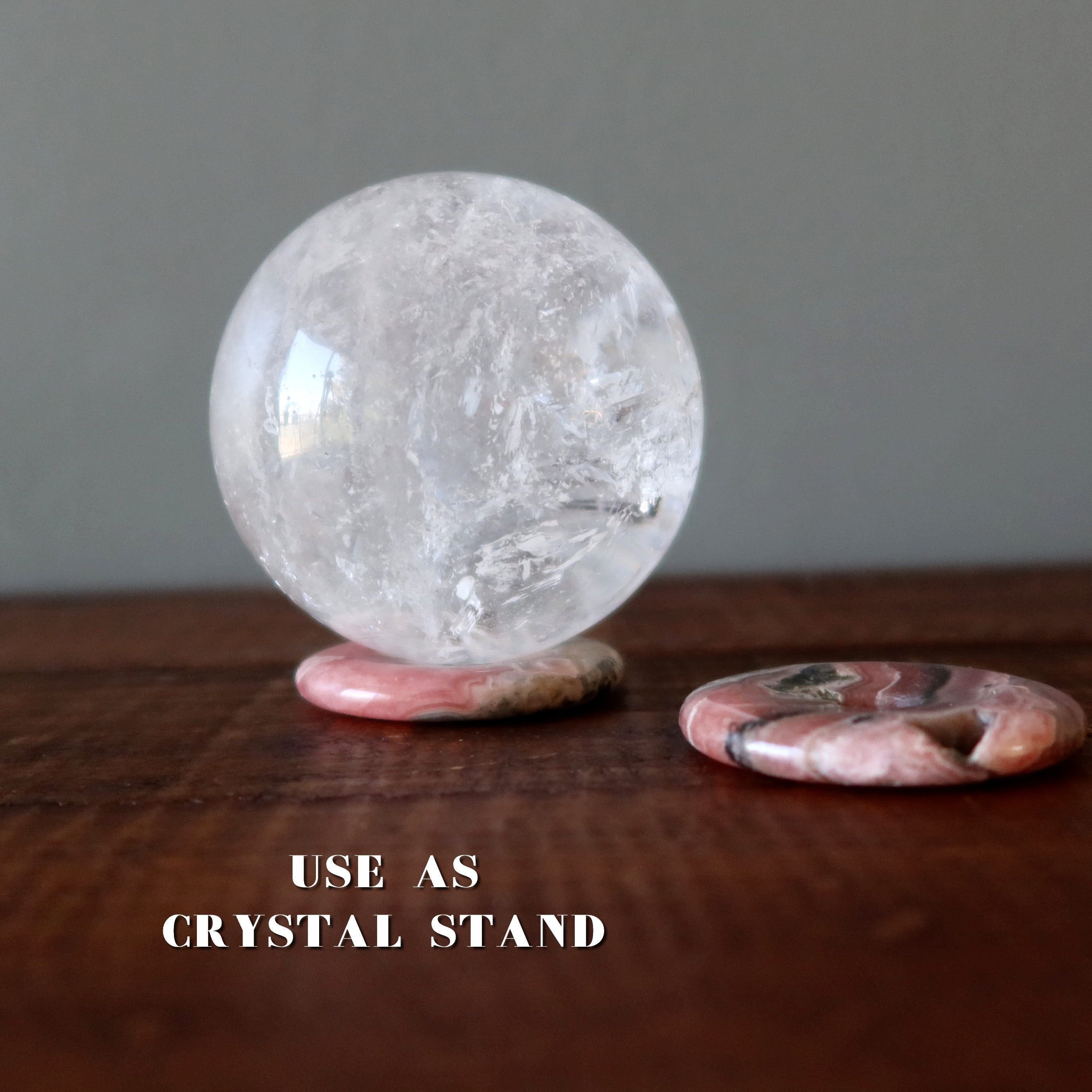 Rhodochrosite Gemstone Donut Soulmate Infinity