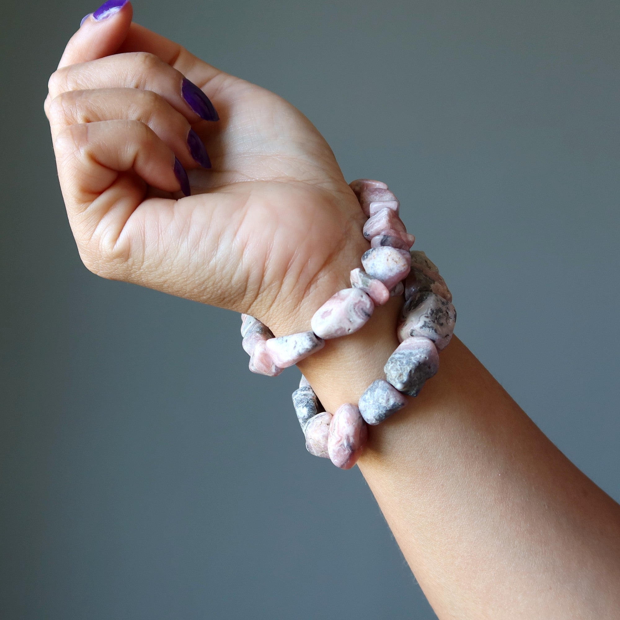 Rhodochrosite Bracelet Nuggets of Kindness