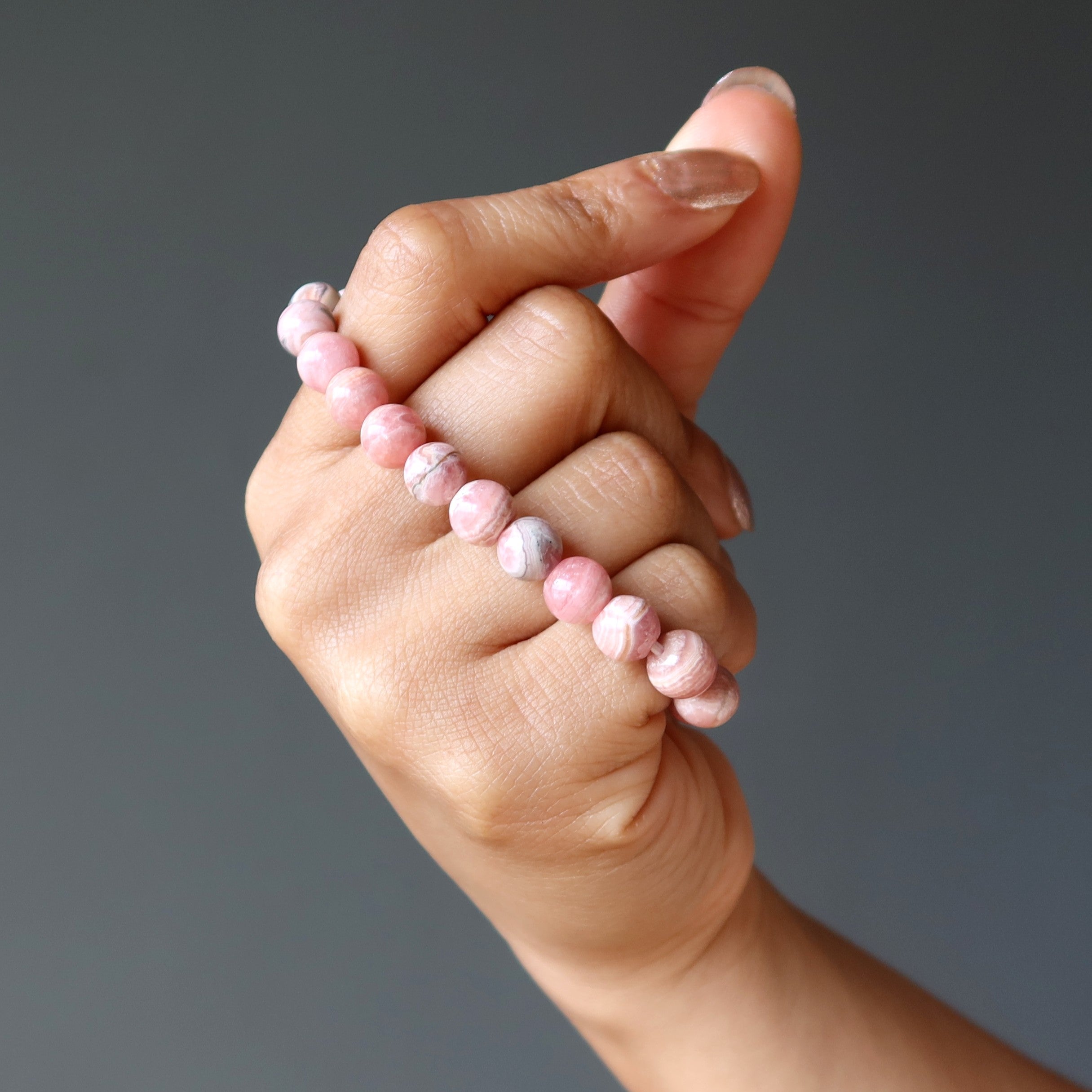 Rhodochrosite Bracelet Pink Soulmates Stone