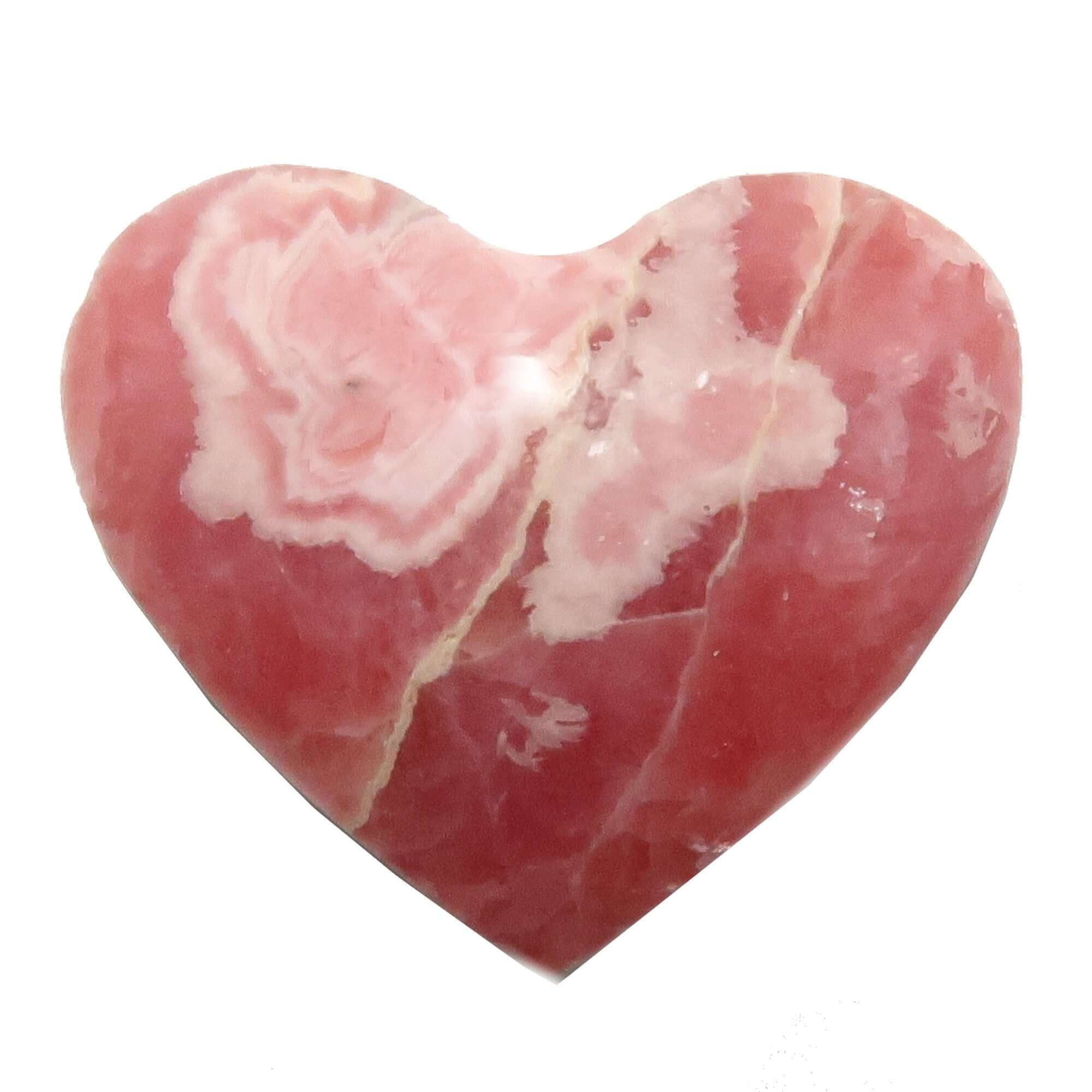 Rhodochrosite Heart Sacred Soulmates Pink Crystal