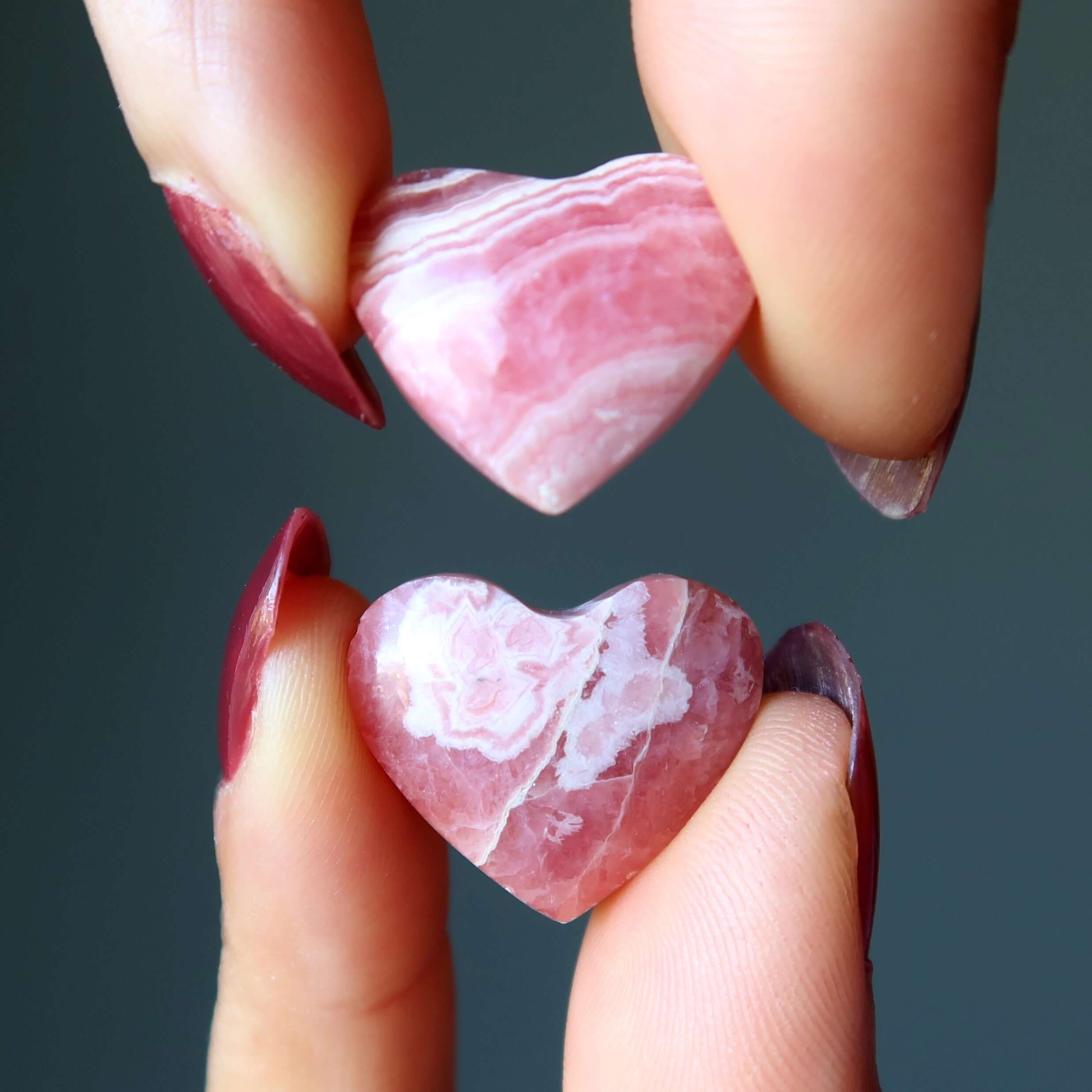 Rhodochrosite Heart Sacred Soulmates Pink Crystal