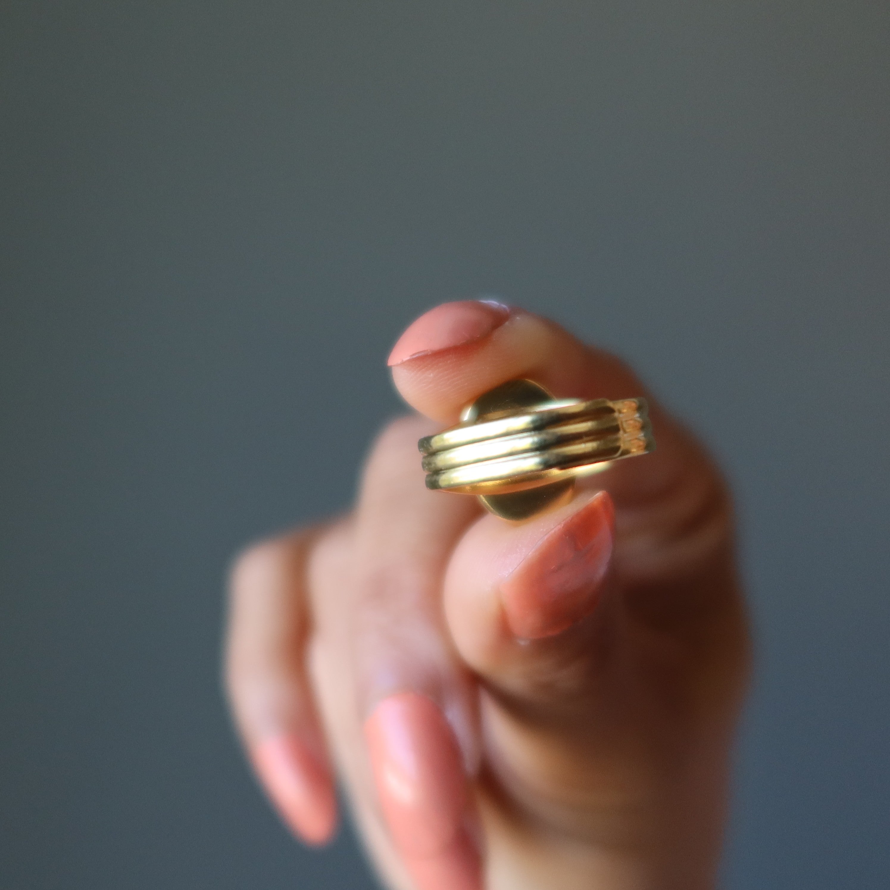 Rhodochrosite Ring Soulmates of Gold Adjustable