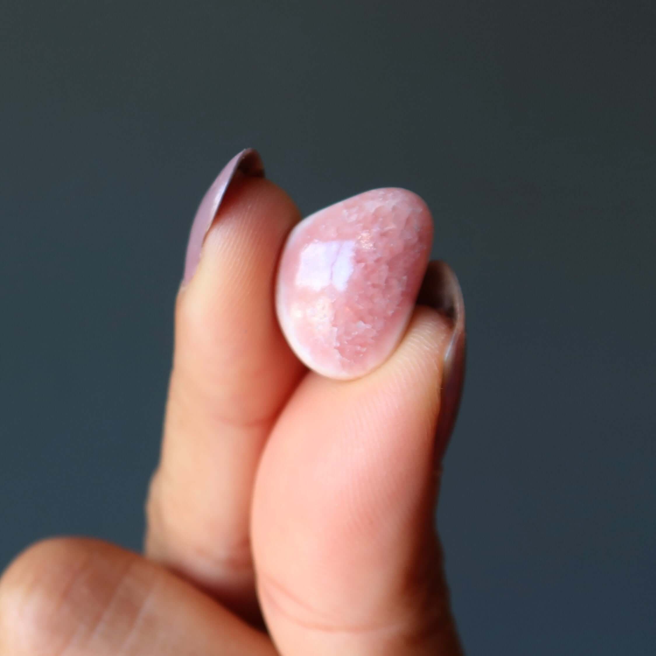 Rhodochrosite Pierre Roulée Cristal Rose de l'Âme Sœur