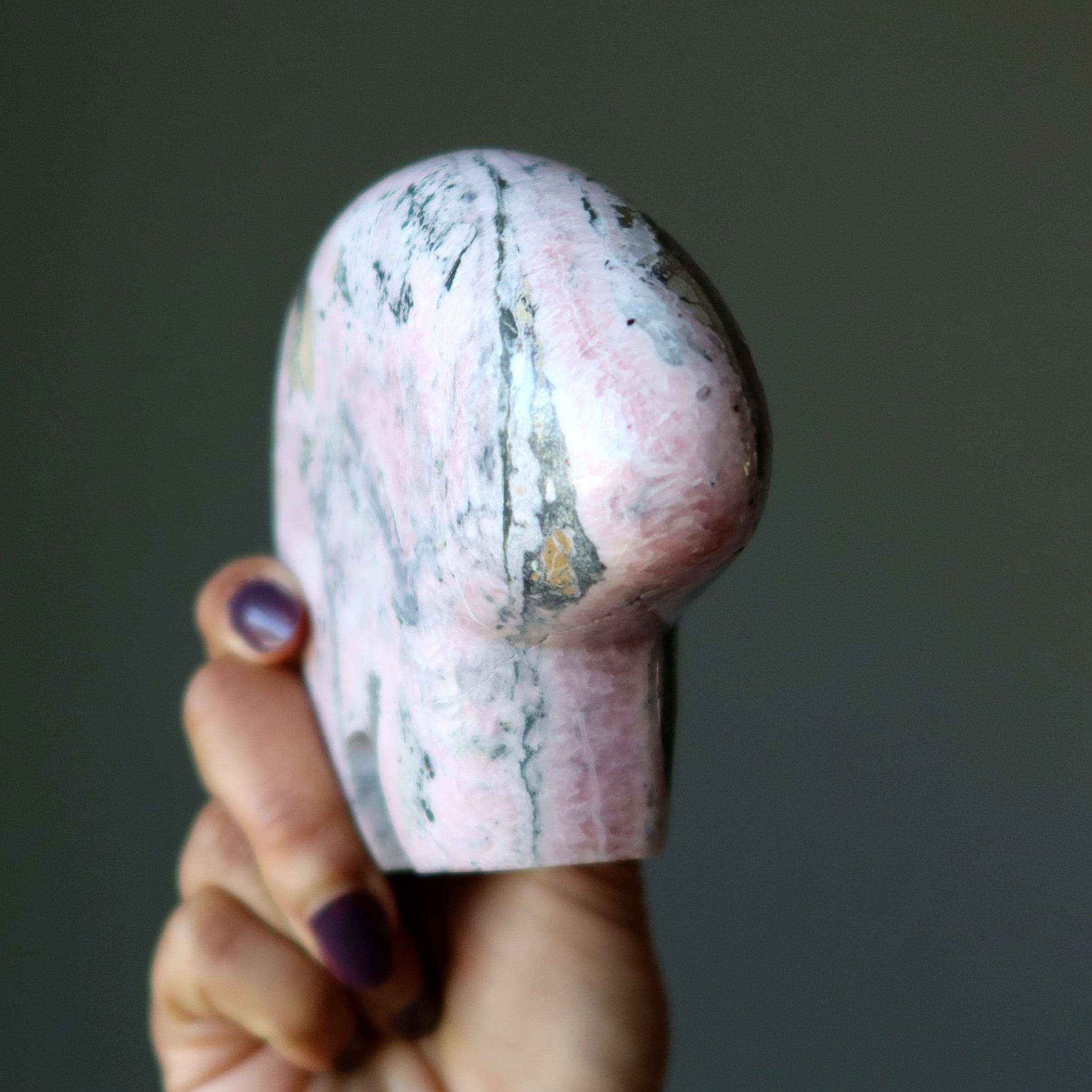 Rhodonite Ours Rose Doux Géant Esprit de la Nature Pierre