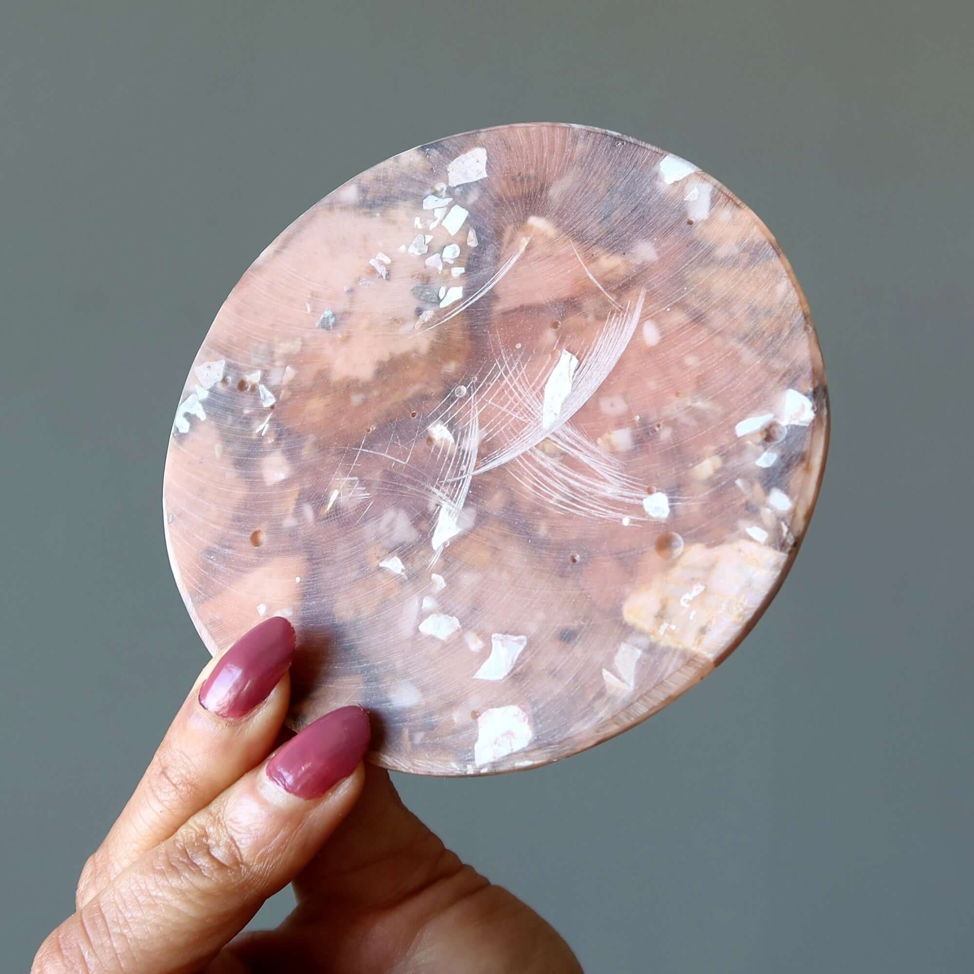 Rhodonite Charger Pink Social Circle Crystal Energizer