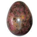 Œuf de rhodochrosite rose foncé, amour solide comme le roc, cristal d'amitié