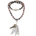 Rhodonite Necklace Literature Lover Key