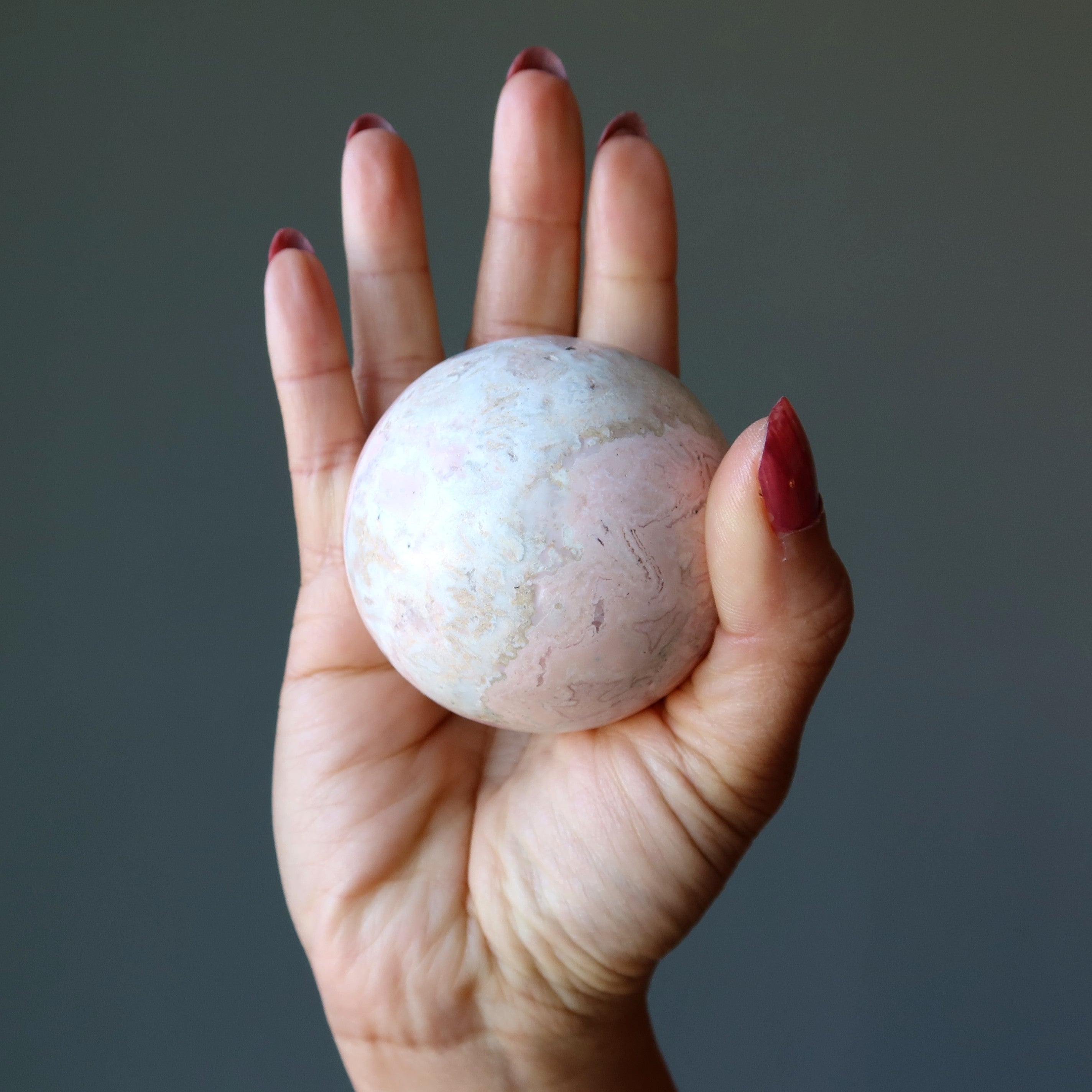 Rhodonit Kugel Hübscher-in-Rosa Kristallkugel