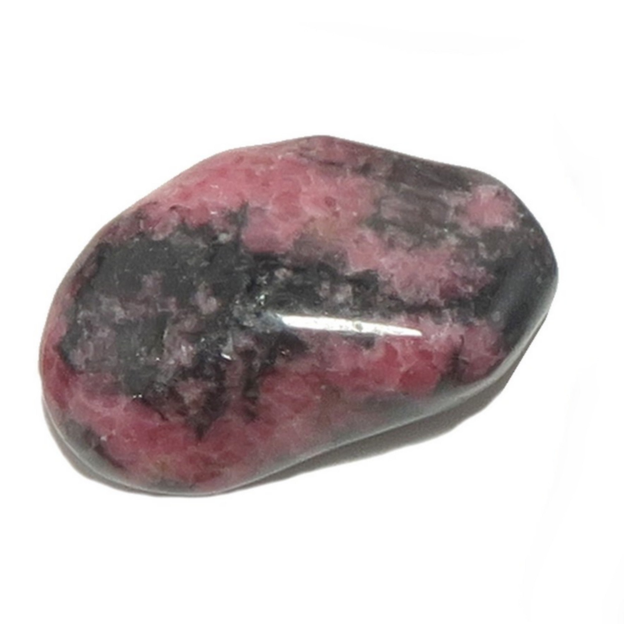 Rhodonite Tumbled Stone Black Pink Love Crystal